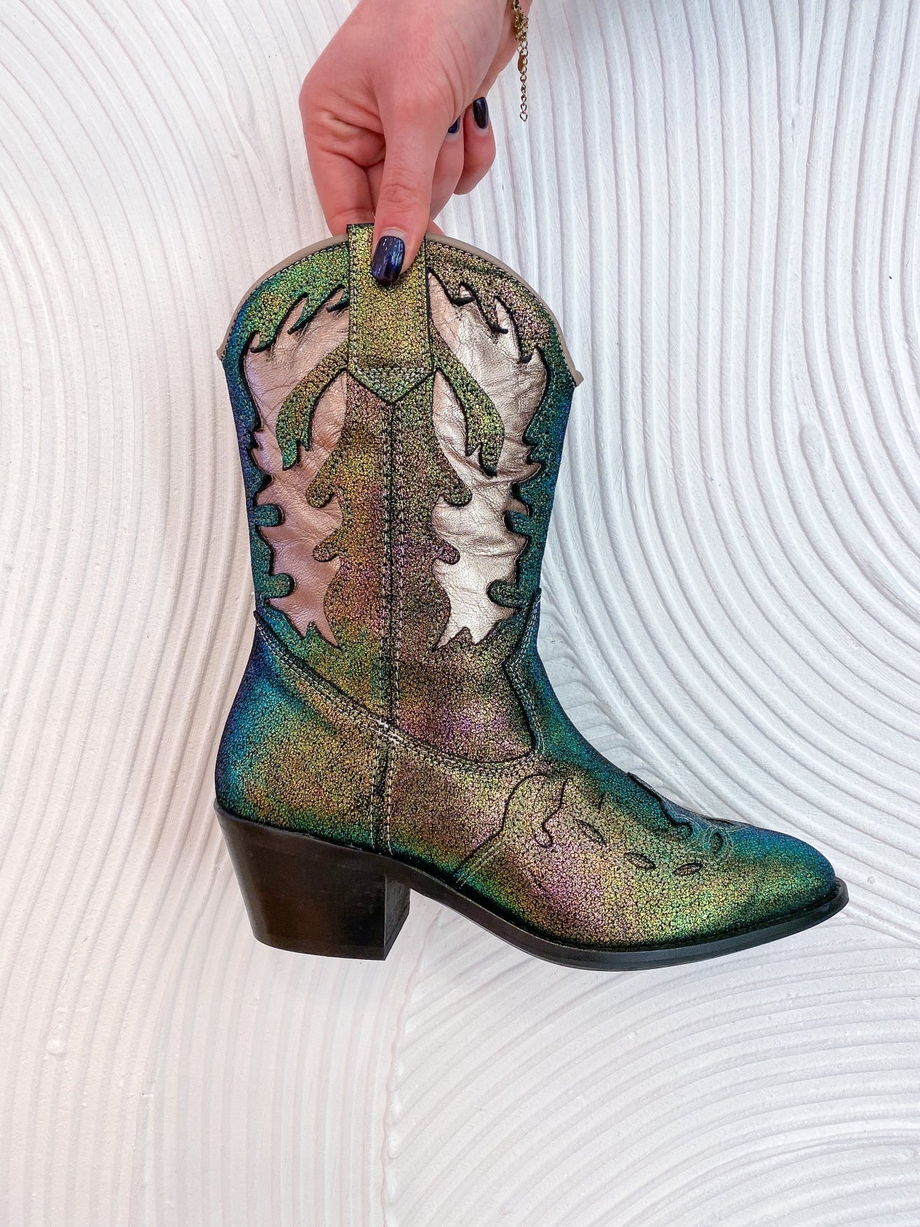 BELLA metallic - Westernlaarzen | Green / Stone