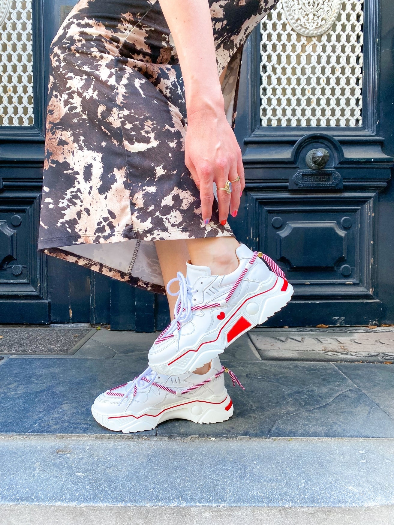 JUPITER heart - Sneakers | White / Red