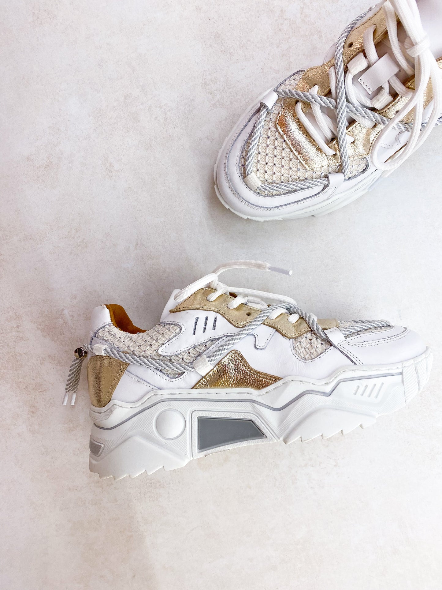 JUPITER stones - Sneakers | White / Champagne