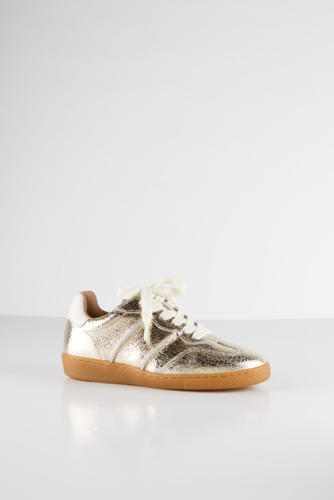 POONA KIDS crackled - Sneakers | Champagne /Off White