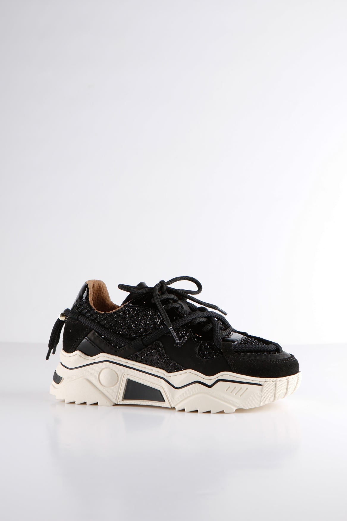JUPITER Glitter-Sneaker | Schwarz