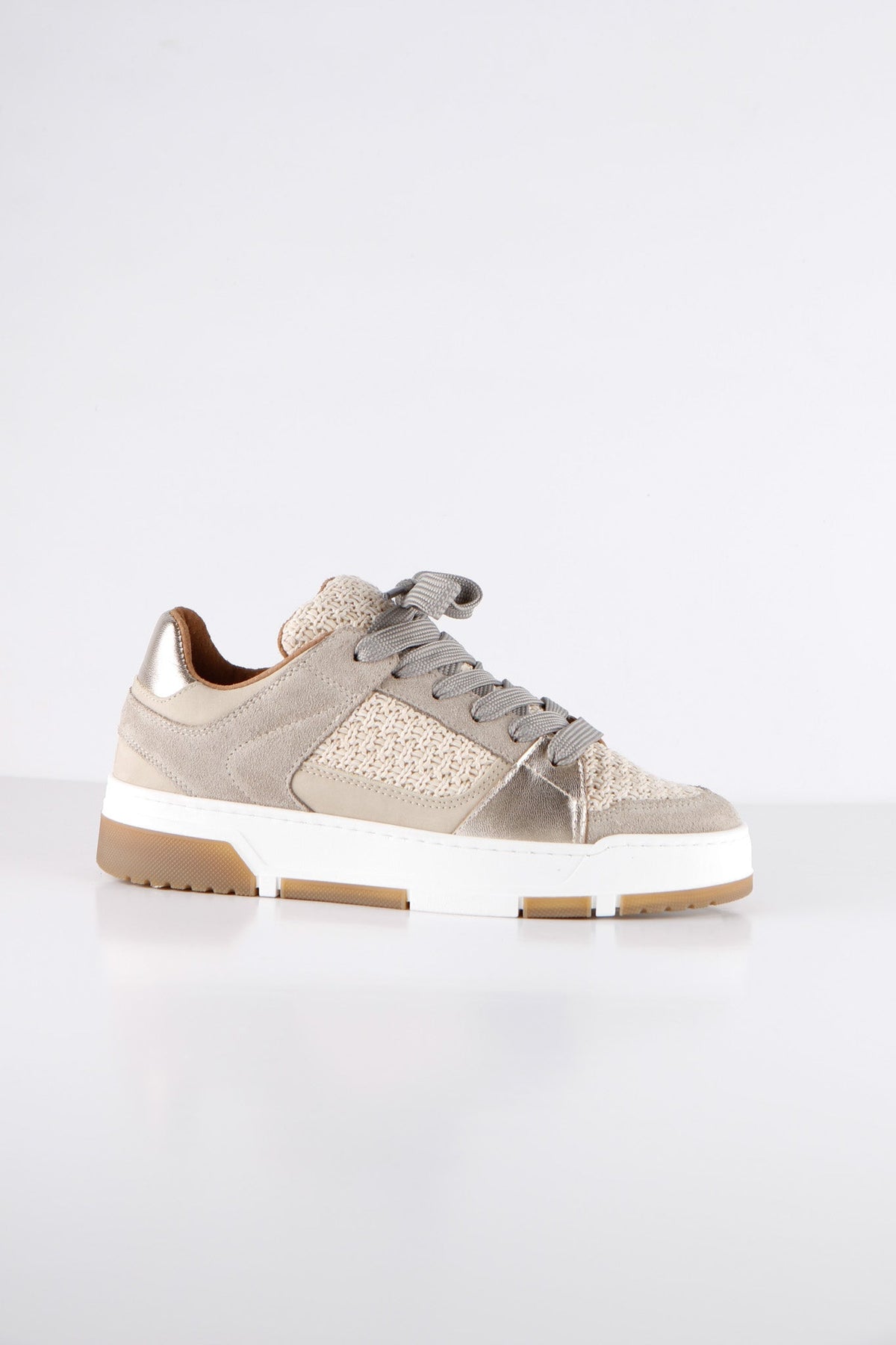 WHITBY raffia - Sneakers | Sand / Champagne
