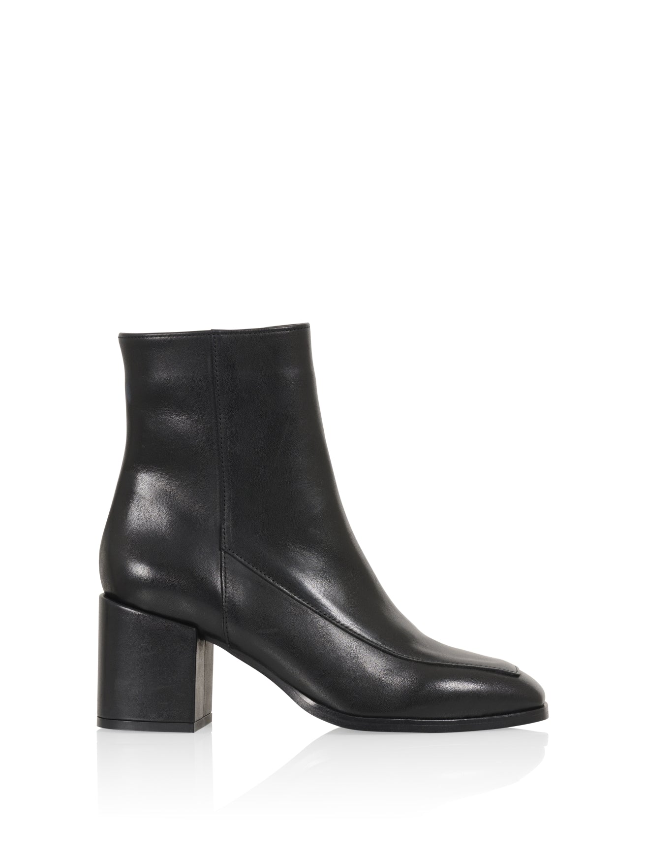 ARVIN Leder-Ankle-Boots | Schwarz