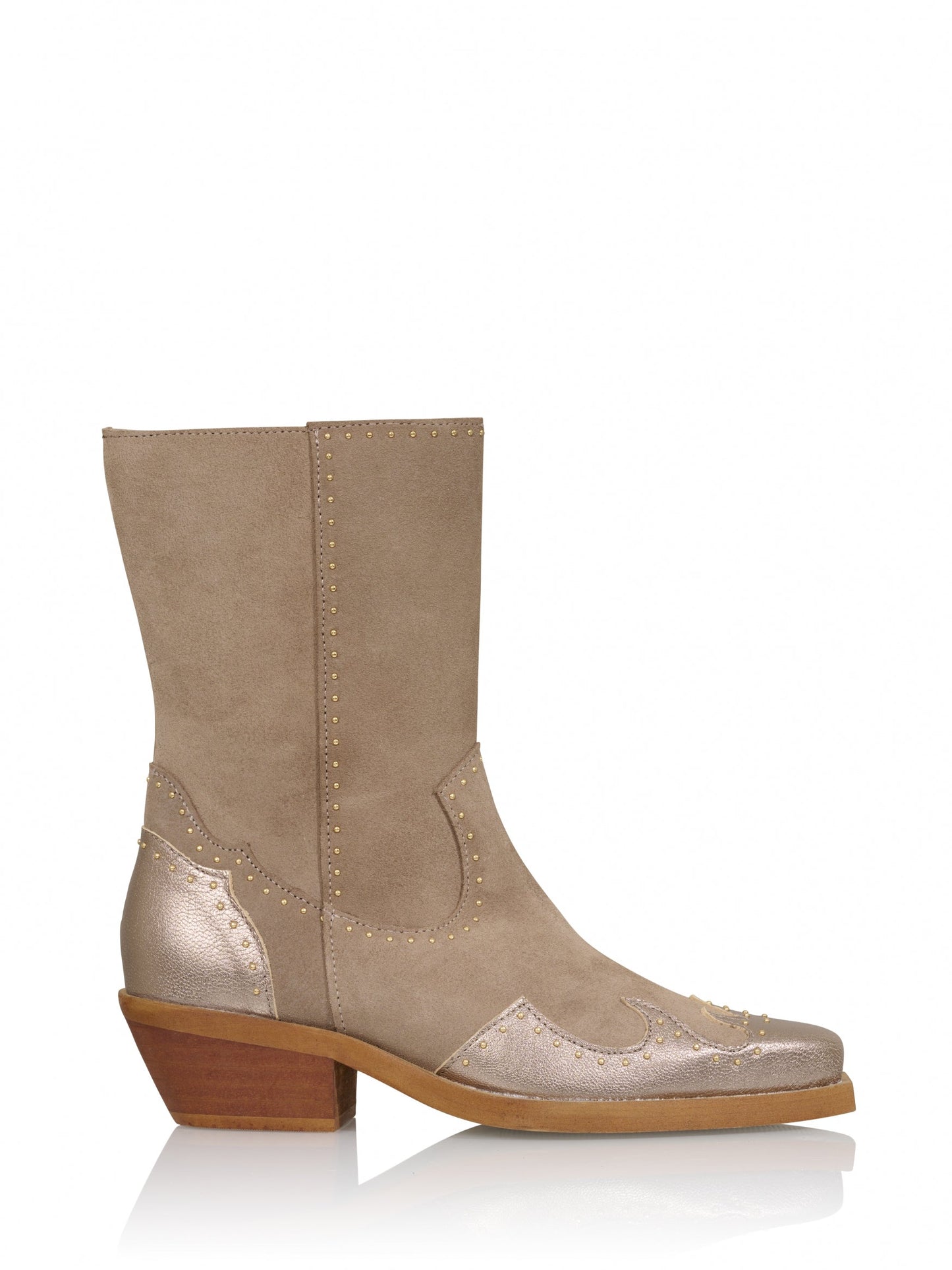 ASPEN suede - Westernboots | Taupe / Stone