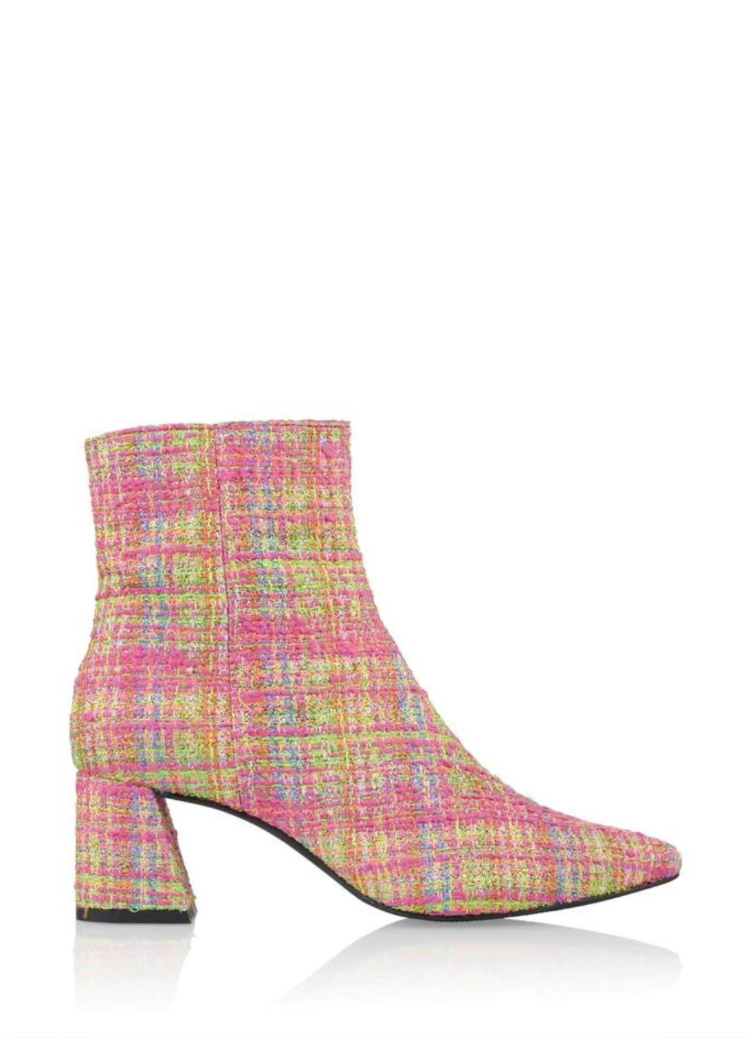 LUGANO tweed - Enkellaarsjes | Pink