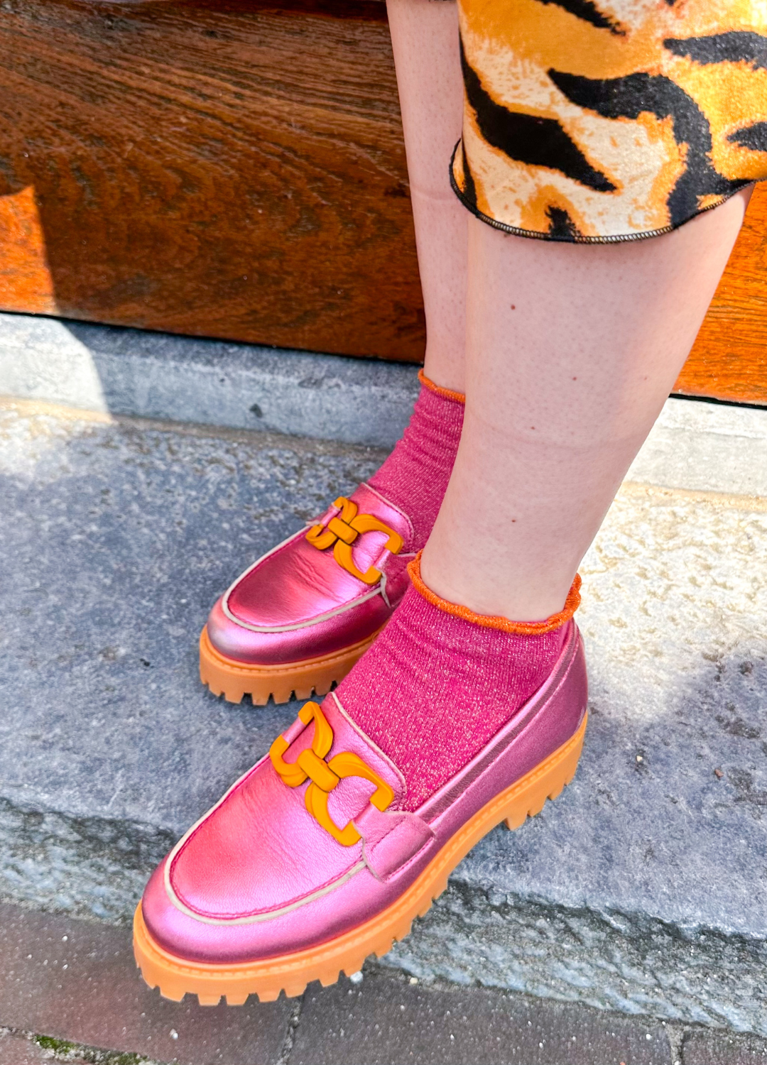 LIZZY - Sokken | Pink / Orange
