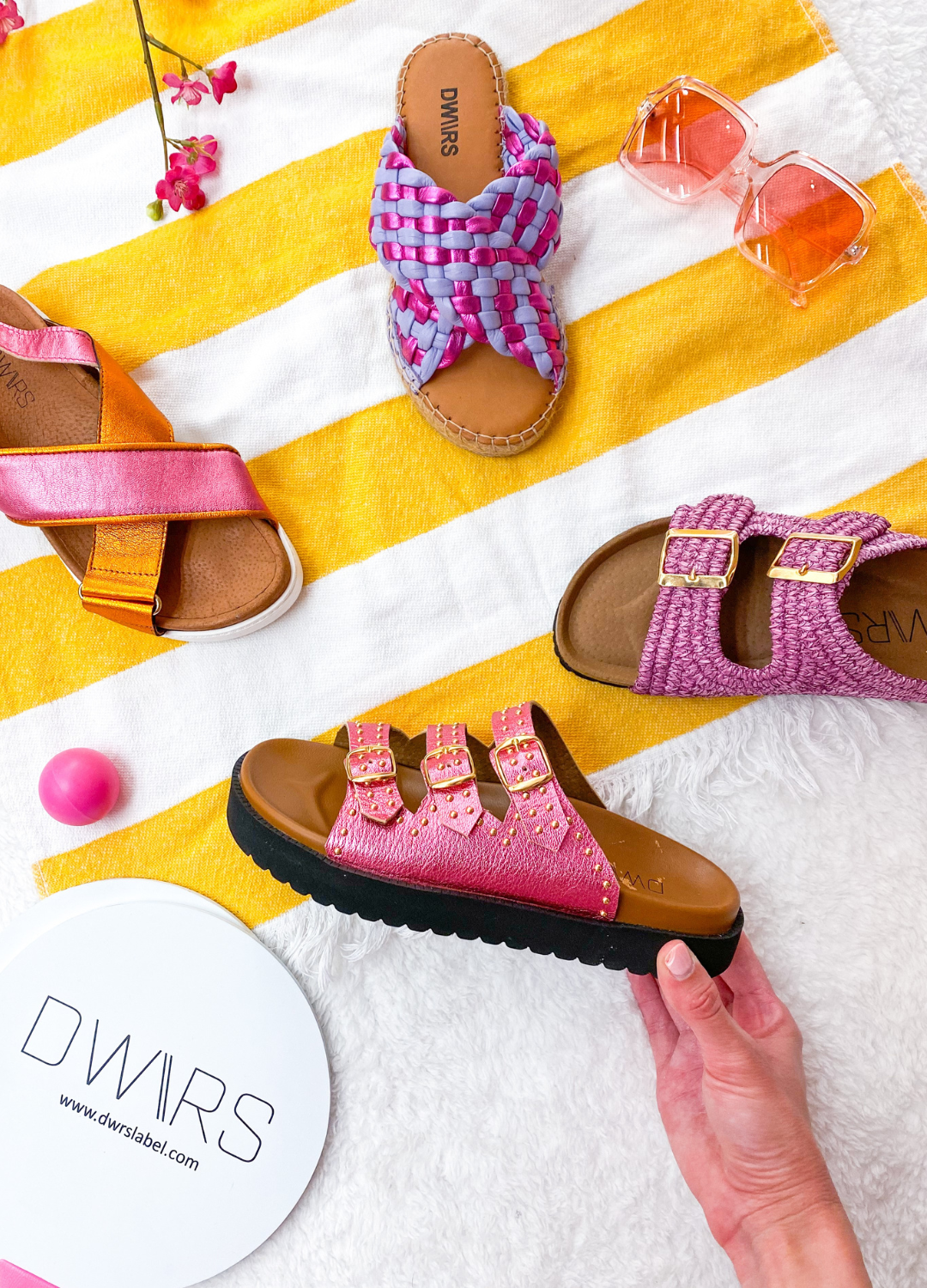 MIAMI metallic - Slippers | Pink