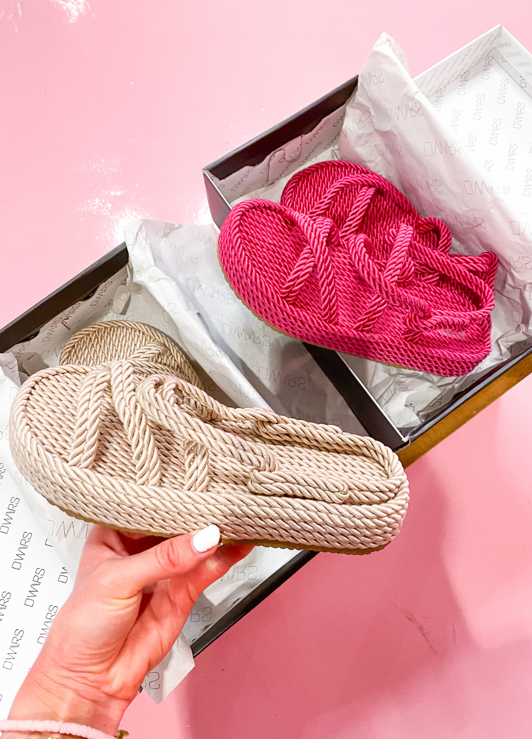MALMO Seilsandalen | Rosa