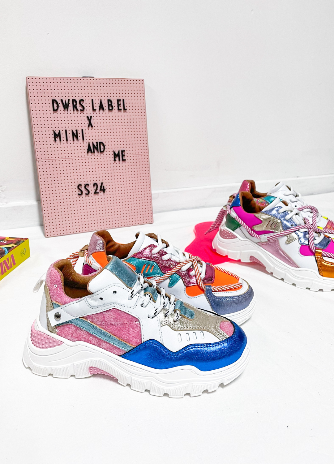 PLUTO KIDS sequins - Sneakers | Pink / Blue