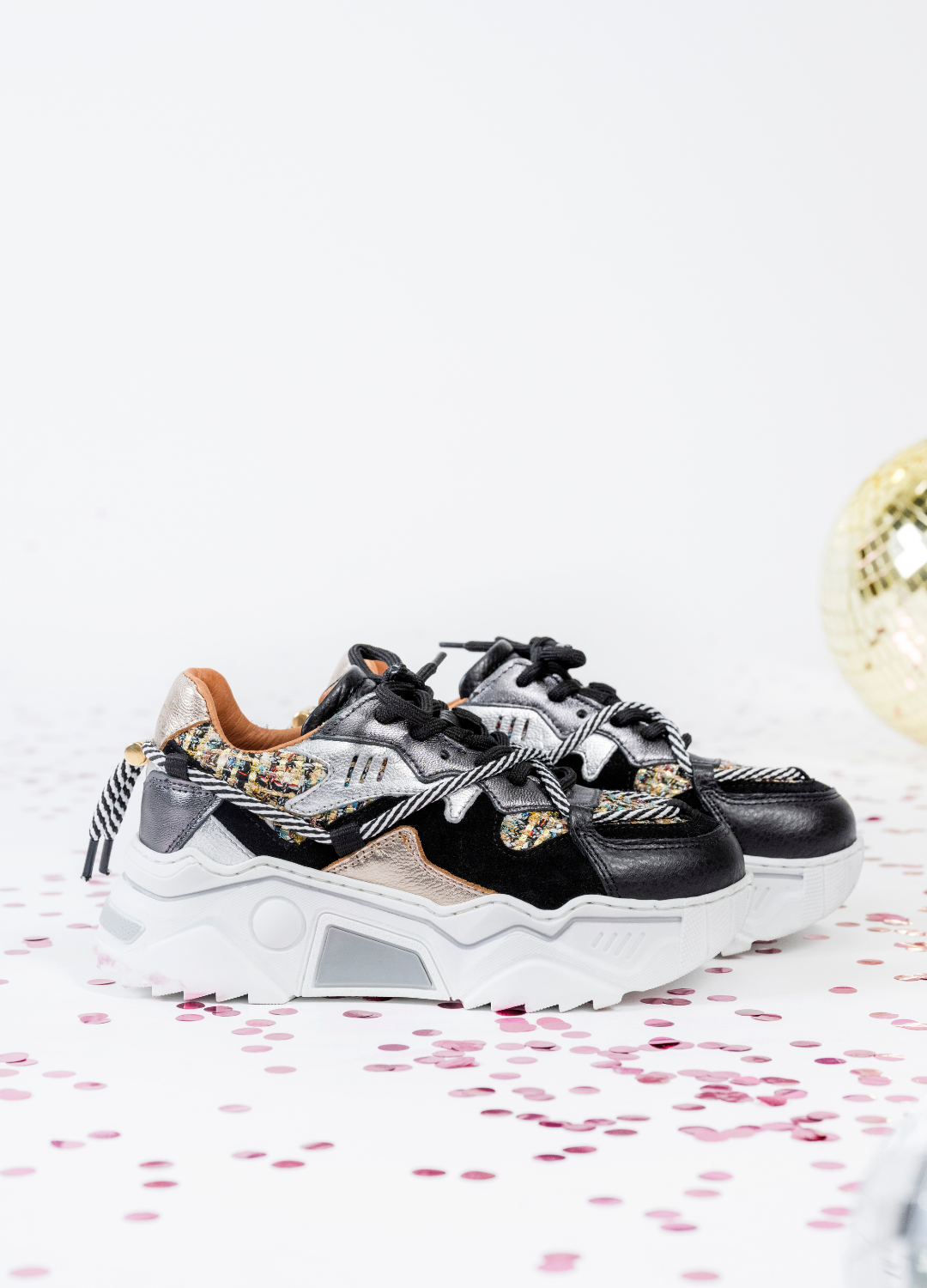 JUPITER KIDS tweed - Sneakers | Black / Stone