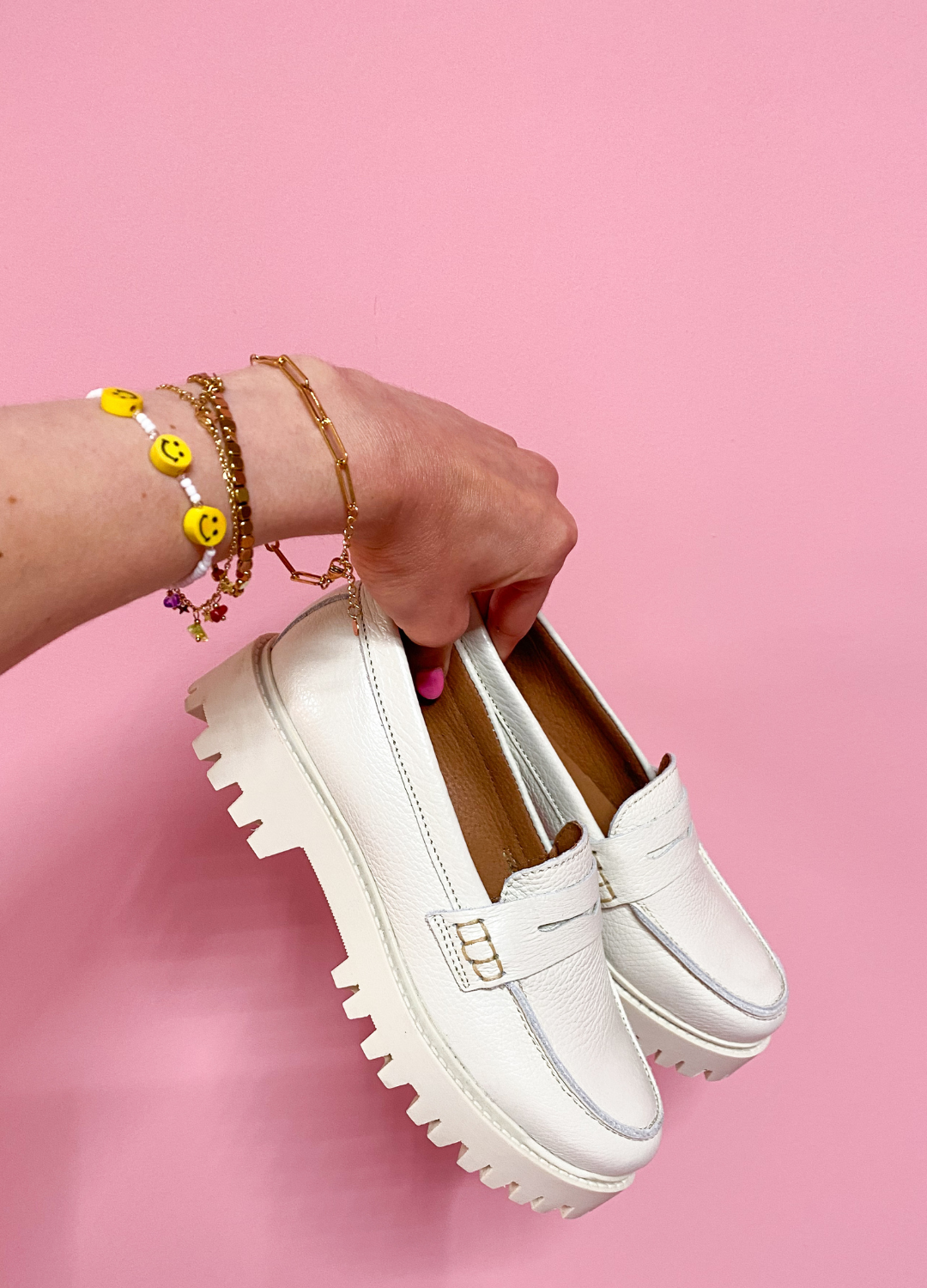 MILAS leer - Loafers | Off white