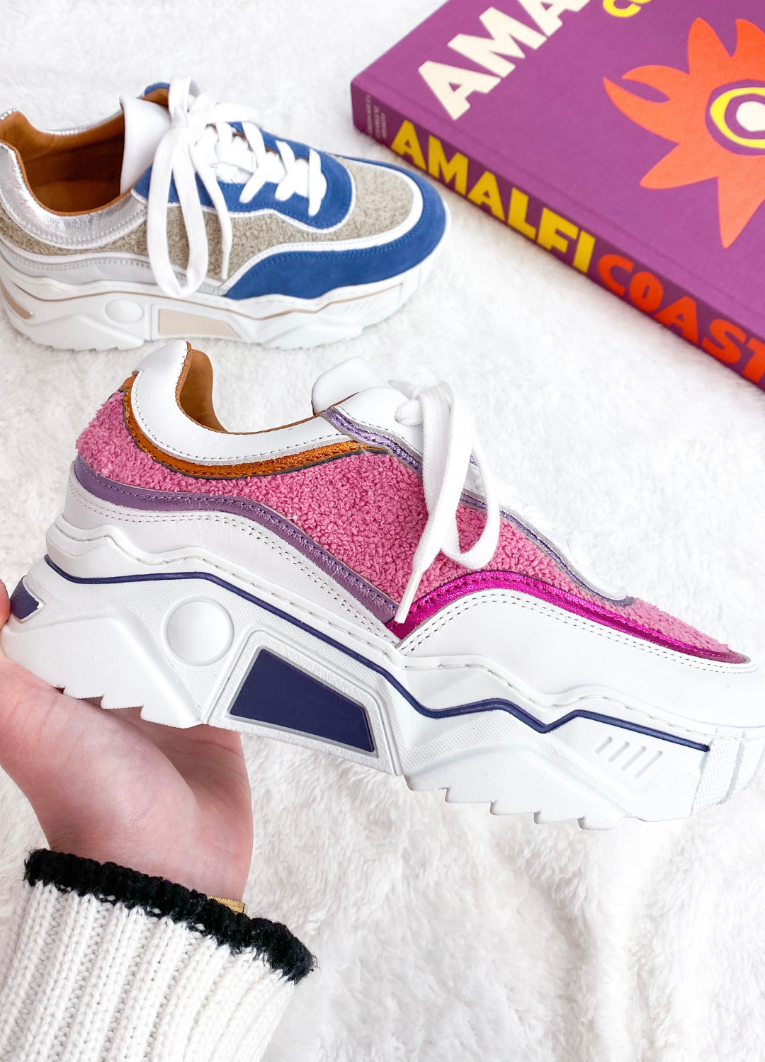 MOON terry - Sneakers | White / Pink