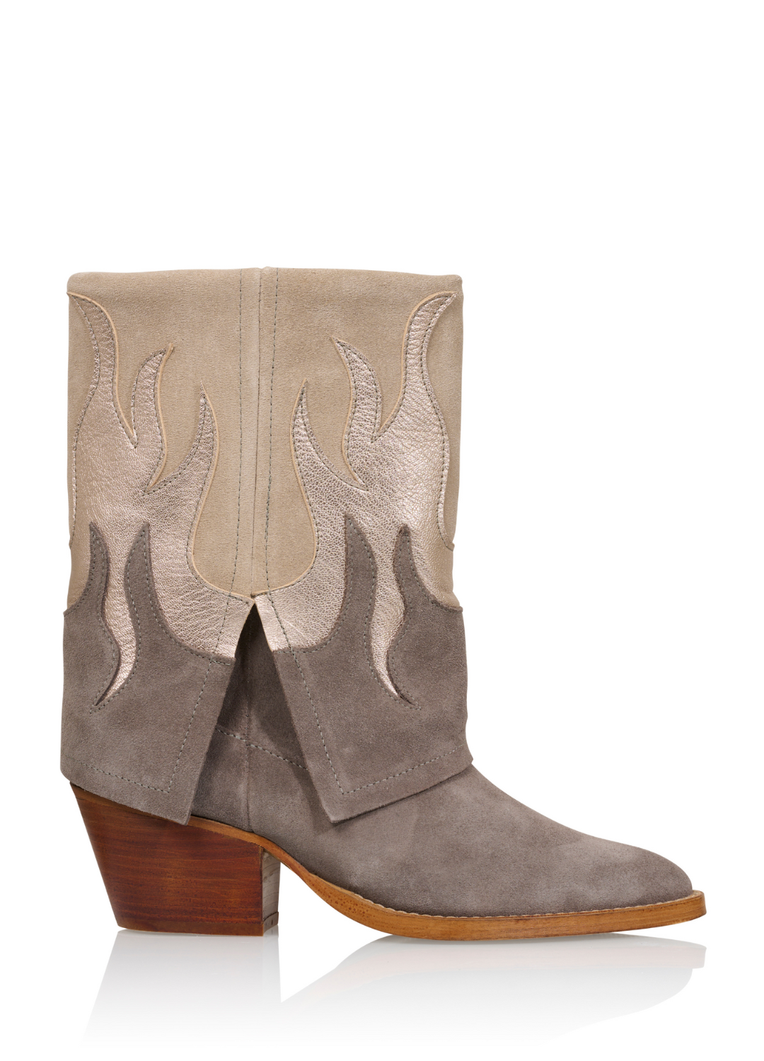 BARBADOS suede - Westernboots | Stone / Elefante