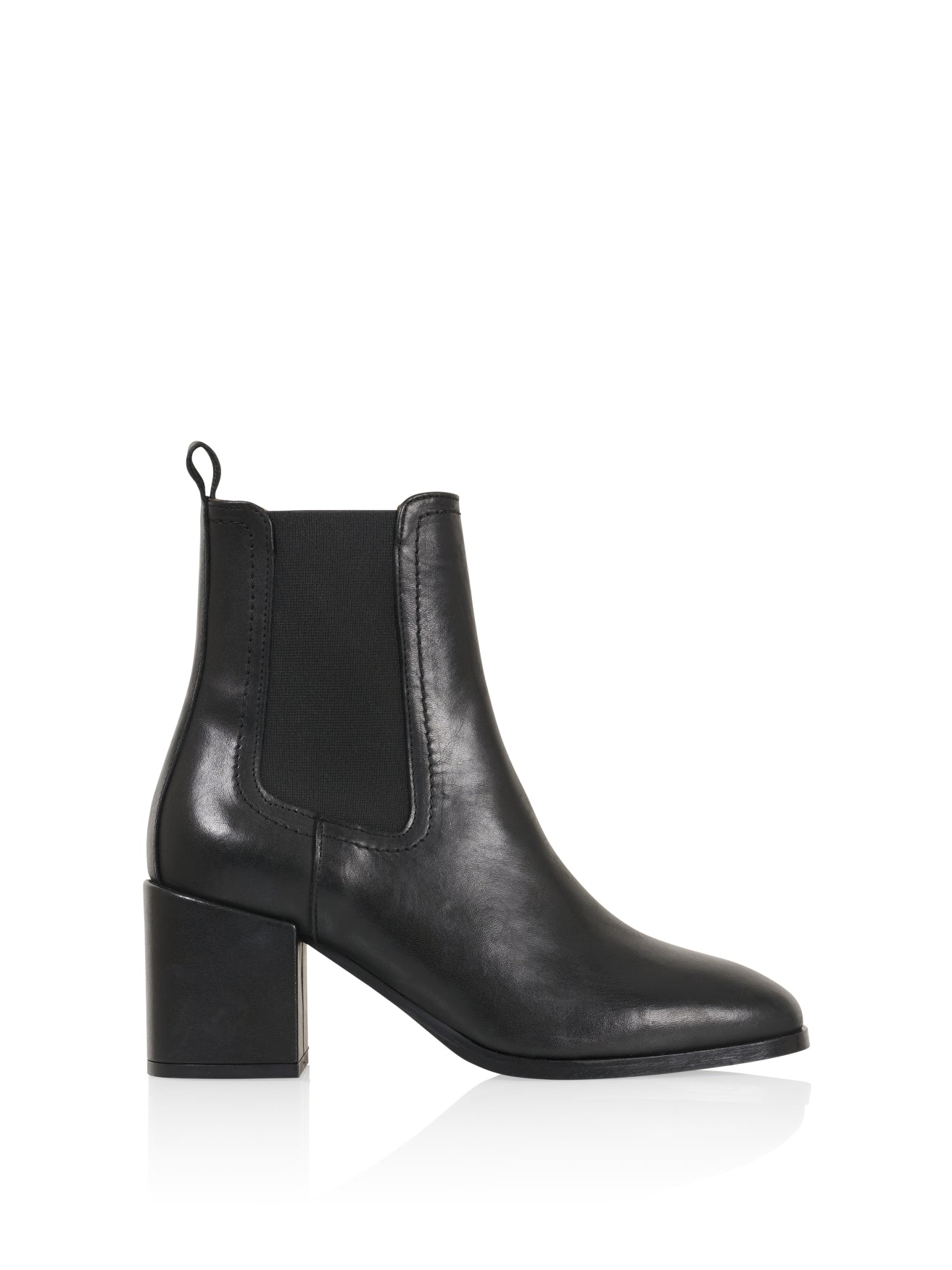 BONDY Leder - Stiefeletten | Schwarz