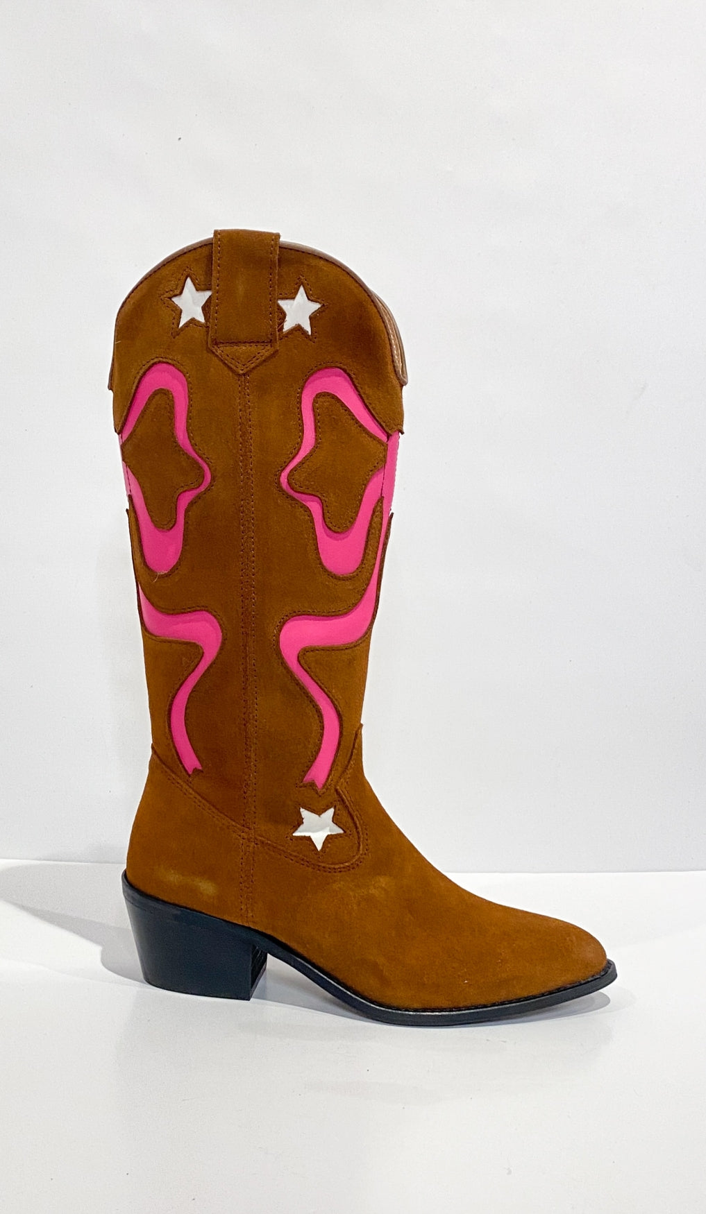 BOWIE (DWRS X RAMIJNTJE) - Westernstiefel | Cognac / Rosa