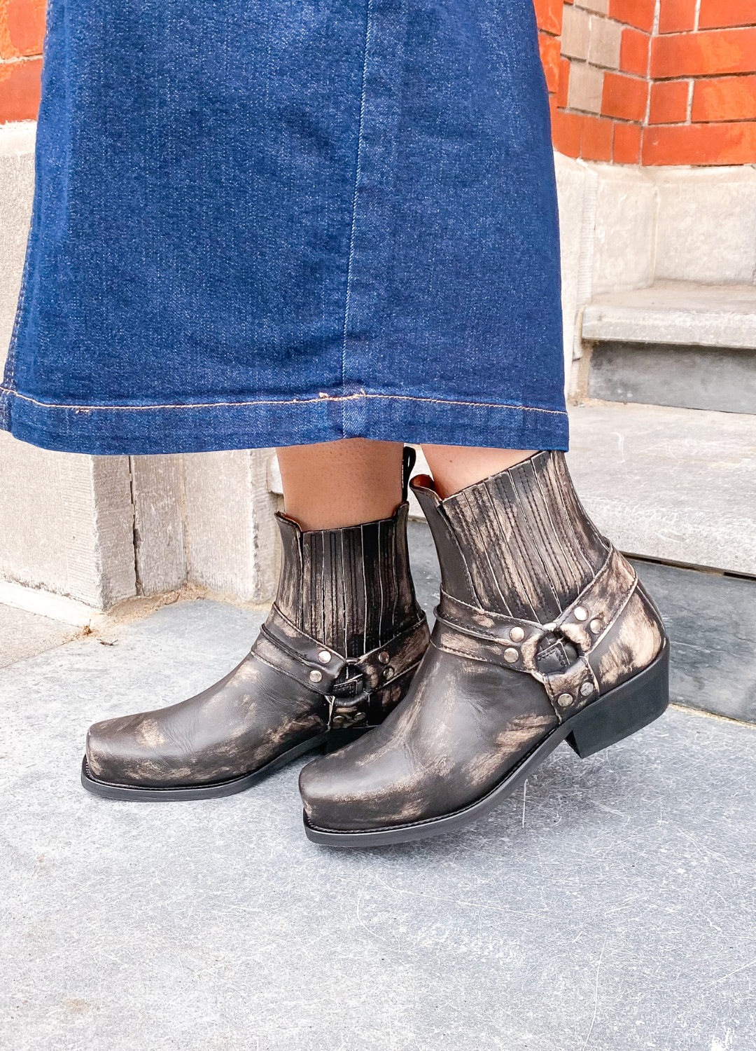 HOOK lavado - Enkellaarsjes | Black / Beige