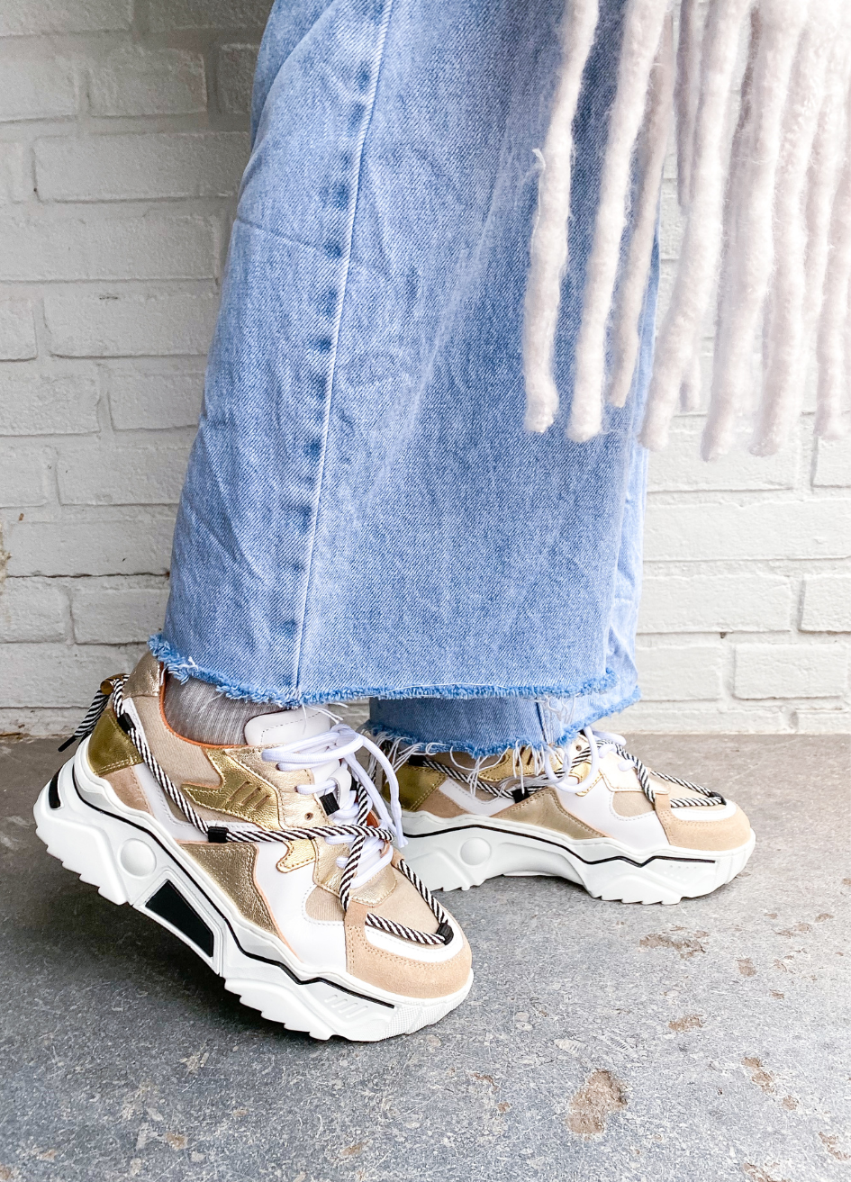 JUPITER metallic - Sneakers | Sand / Champagne