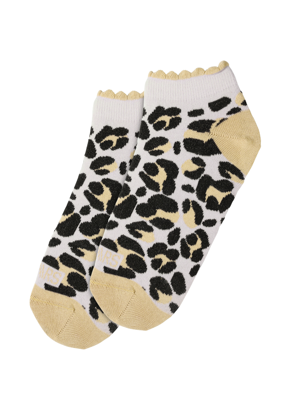 LIZZY SOCKS leopard - Sokken | Grey / Sand