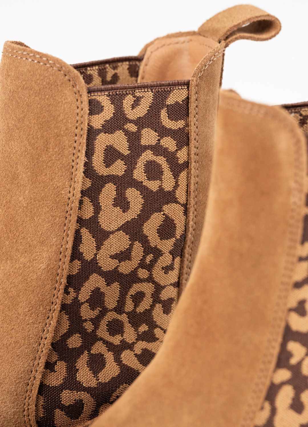 BARKLY leopard - Bikerboots | Cognac