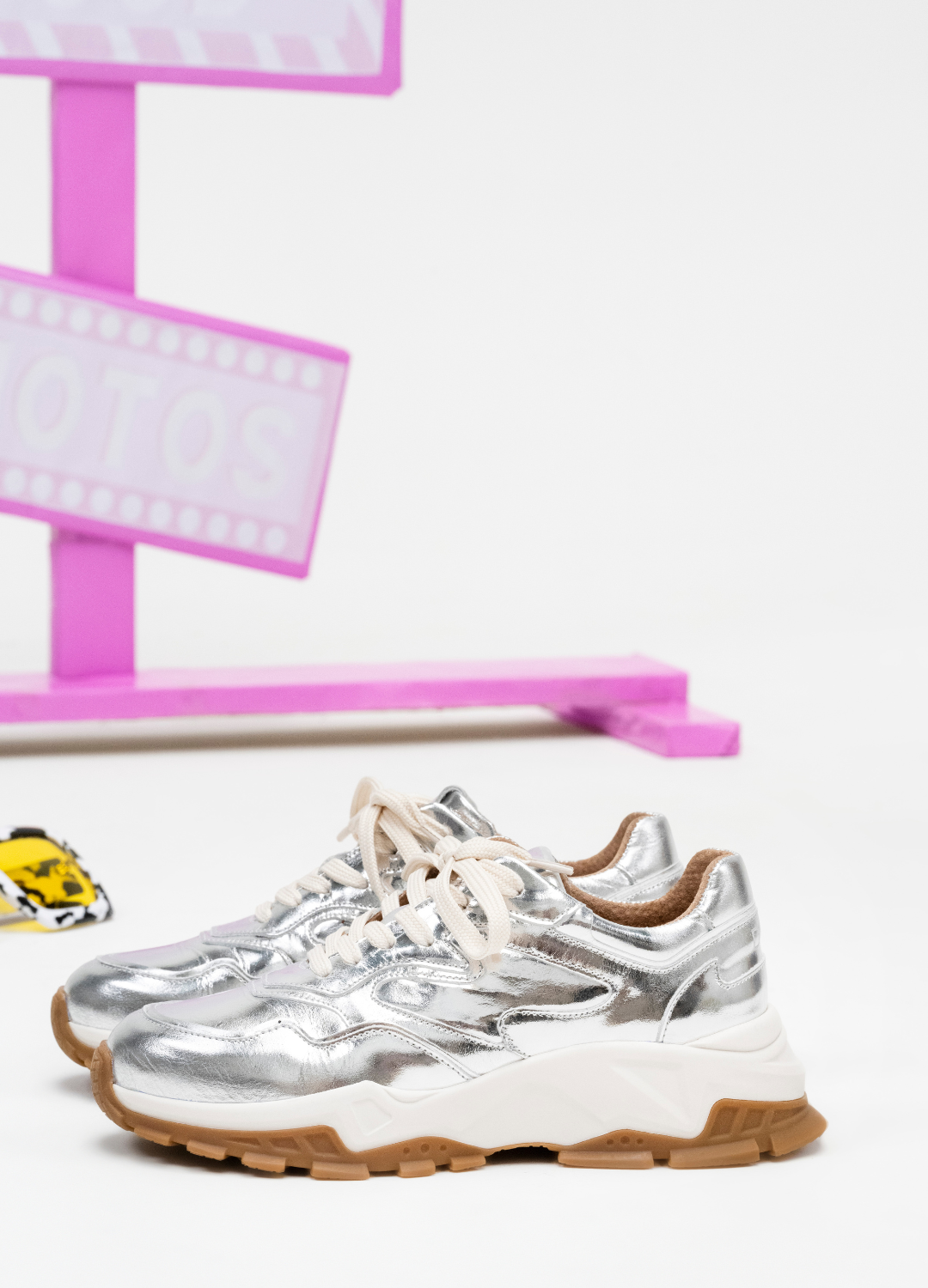 CHESTER metallic shimmer - Sneakers | Silver