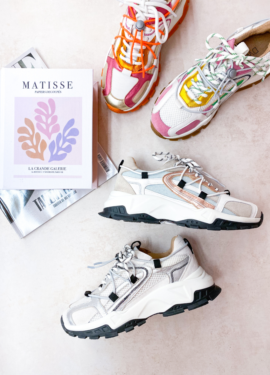 ISOLA mesh - Sneakers | Green / Pink