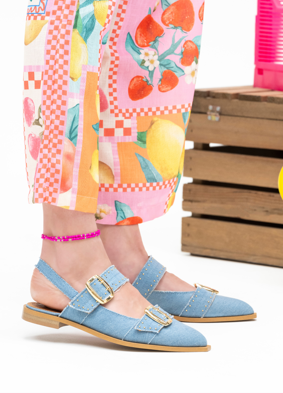 PORT ISABEL denim - Slingbacks | Jeans