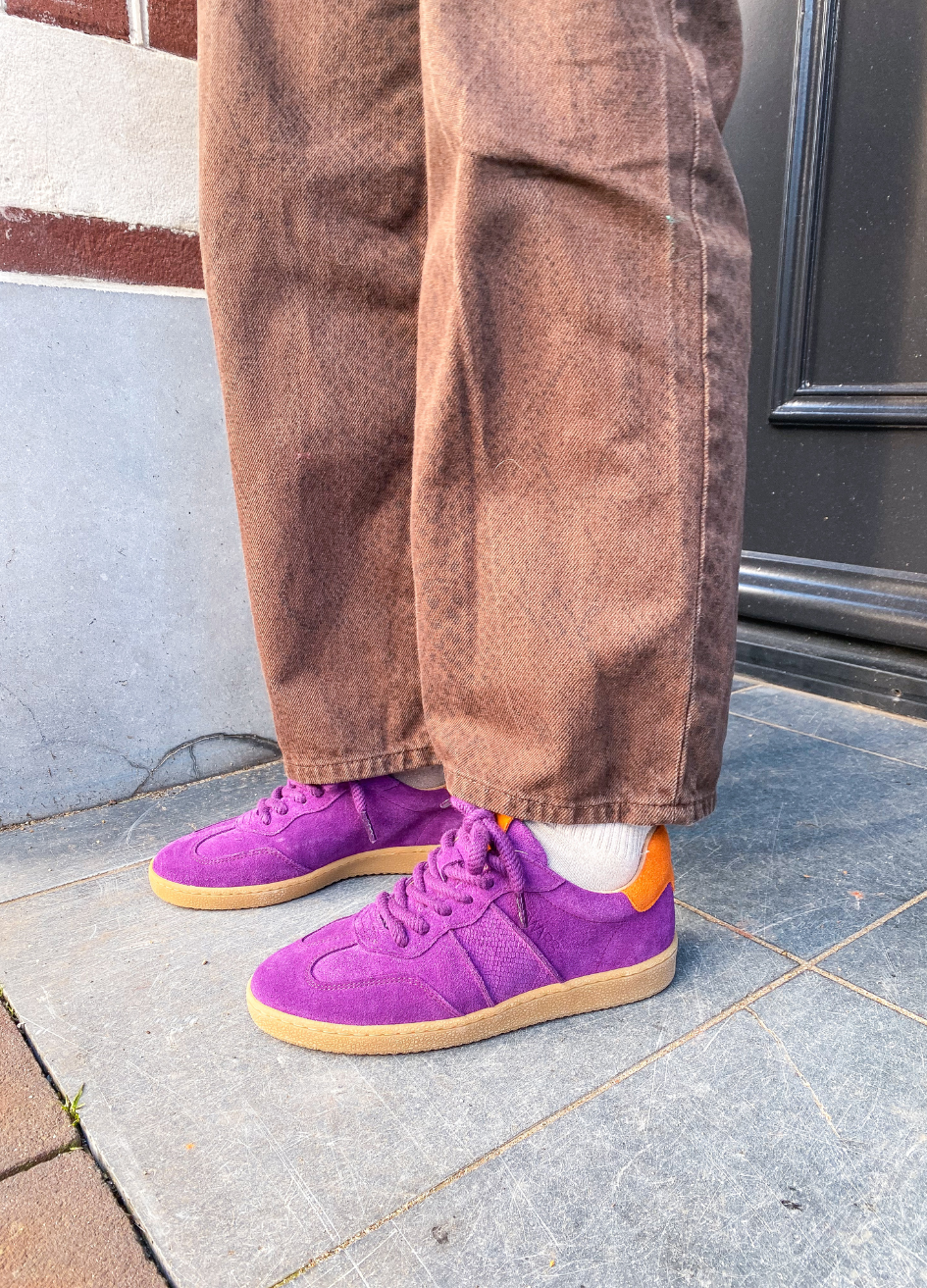 POONA suede - Sneakers | Purple / Orange