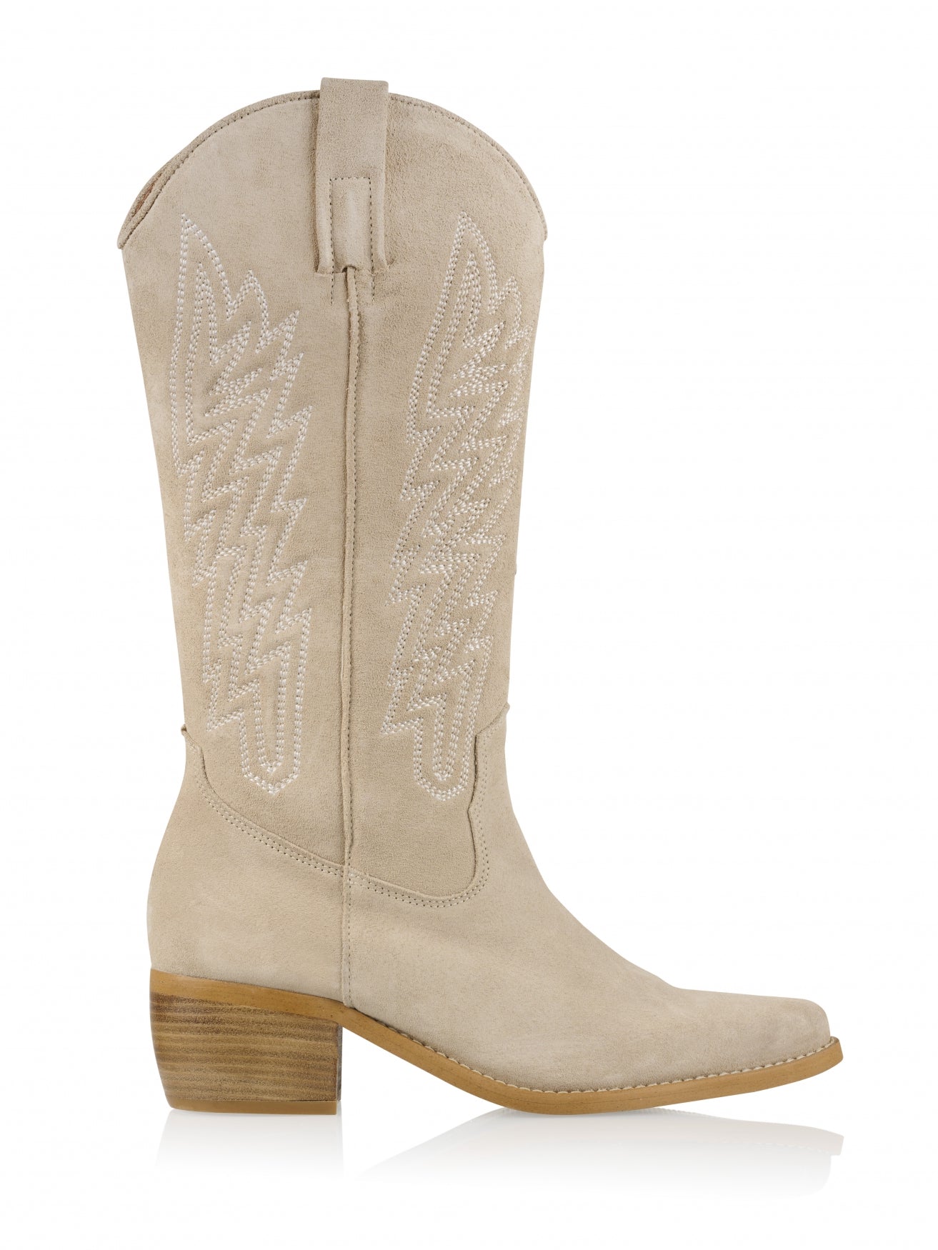 Kolumbien Wildleder - Westernstiefel | Sand