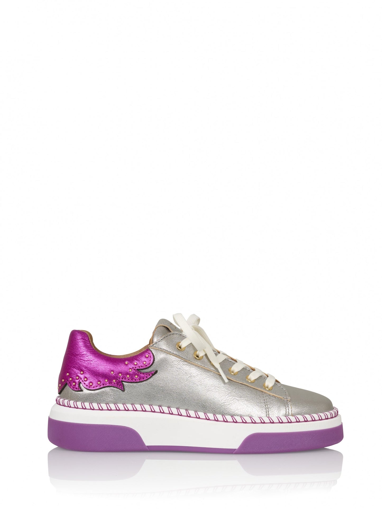 CRUZ metallic - Sneakers | Silver / Fuchsia