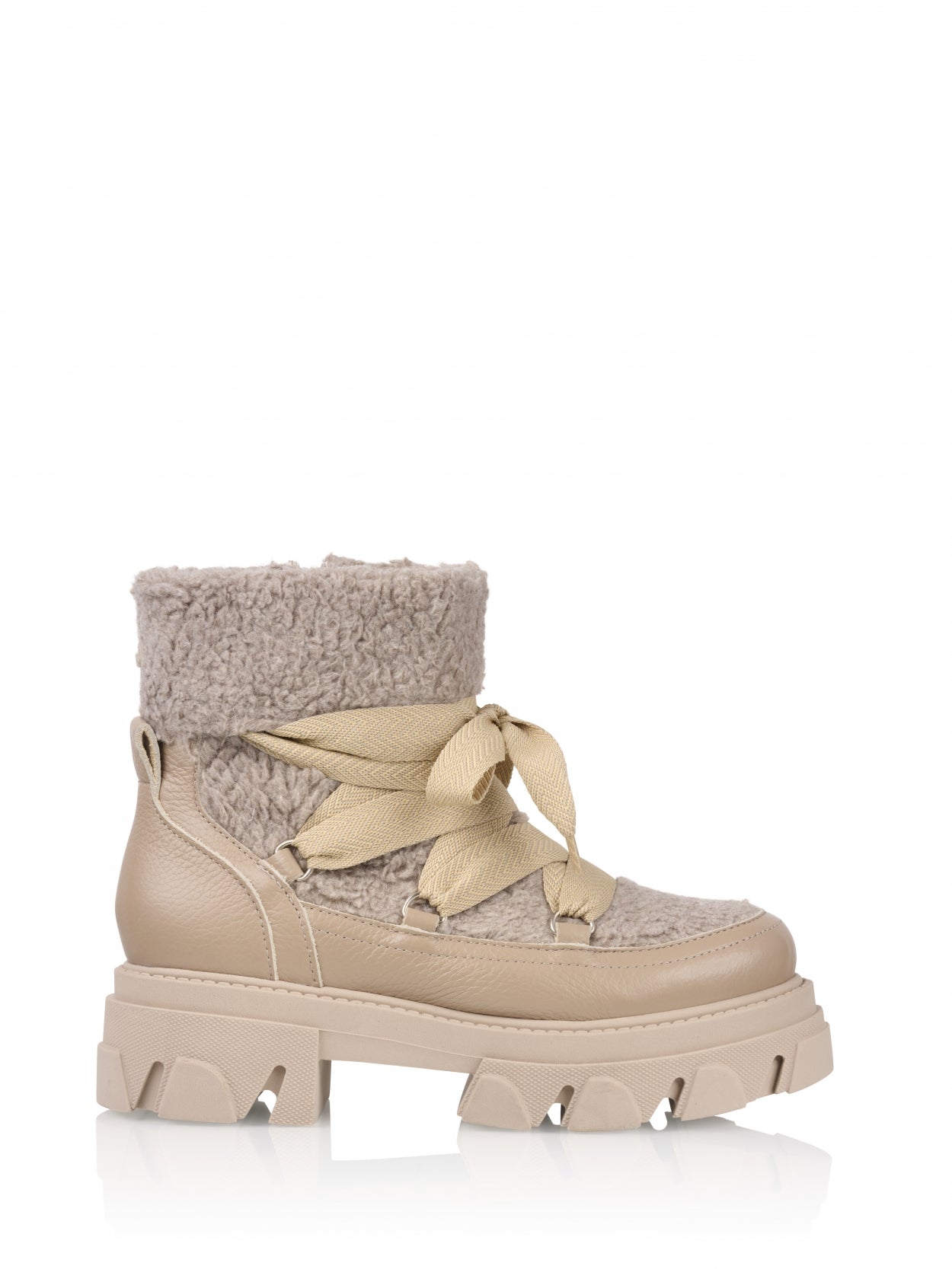 HARBIN teddy - Bikerboots | Taupe