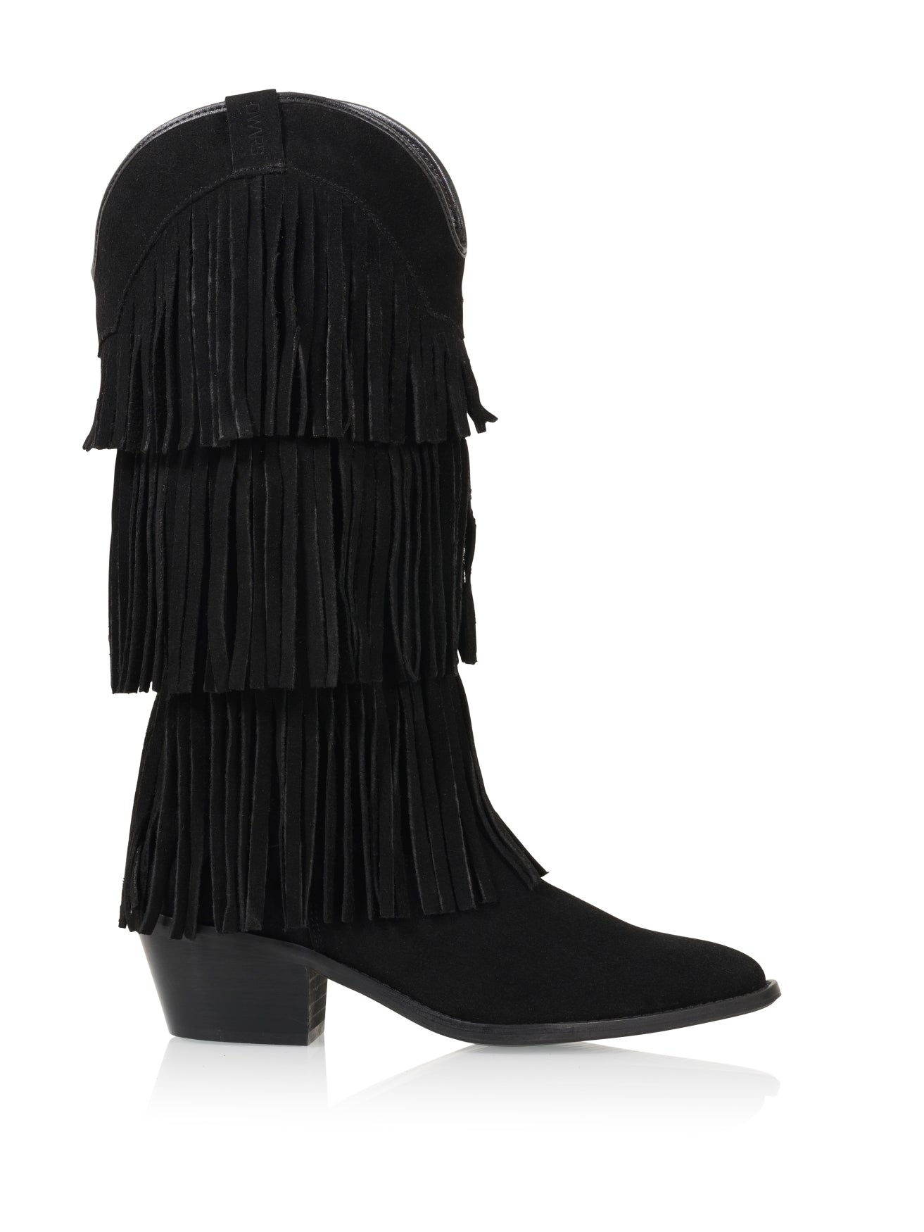 HELENA Wildleder-Westernstiefel | Schwarz