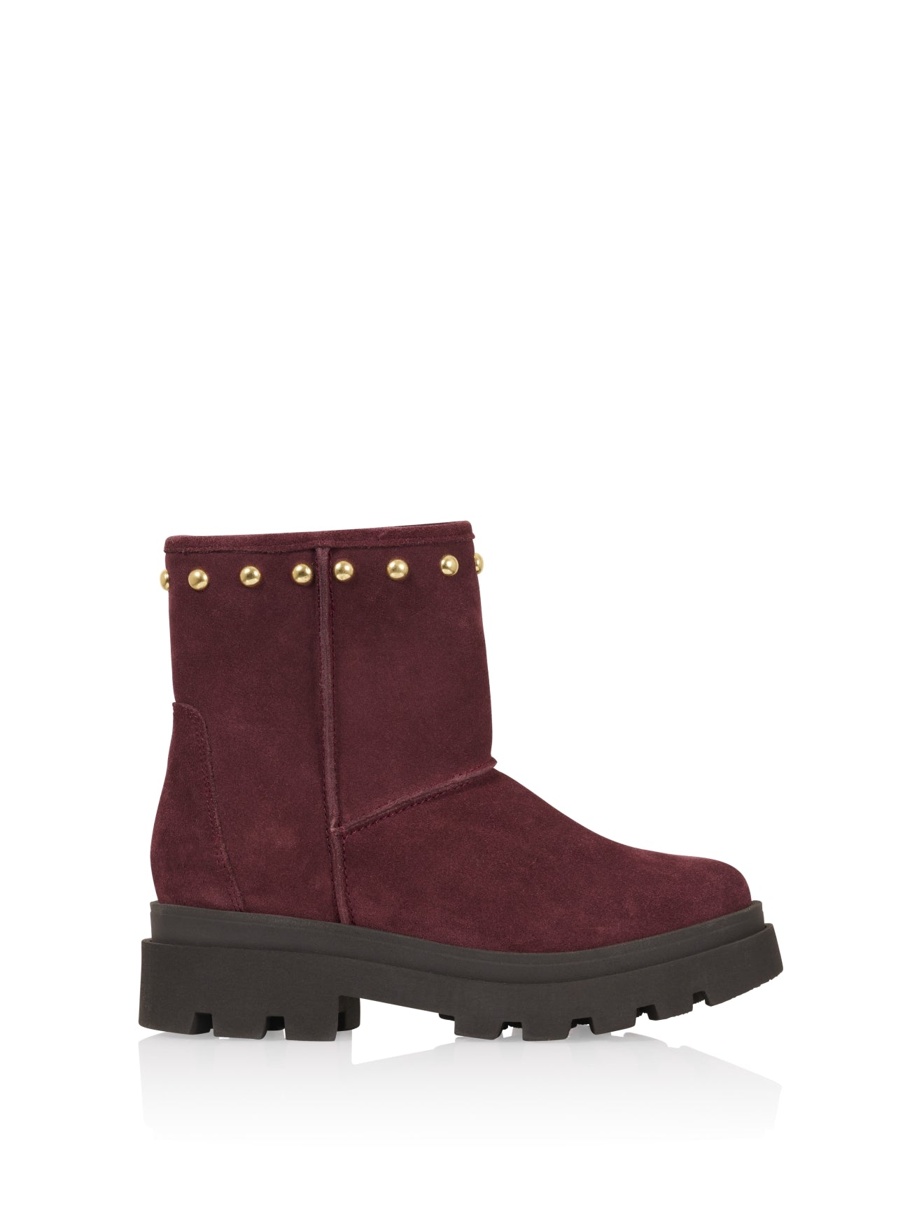 HOLM Wildleder-Stiefeletten | Bordeaux