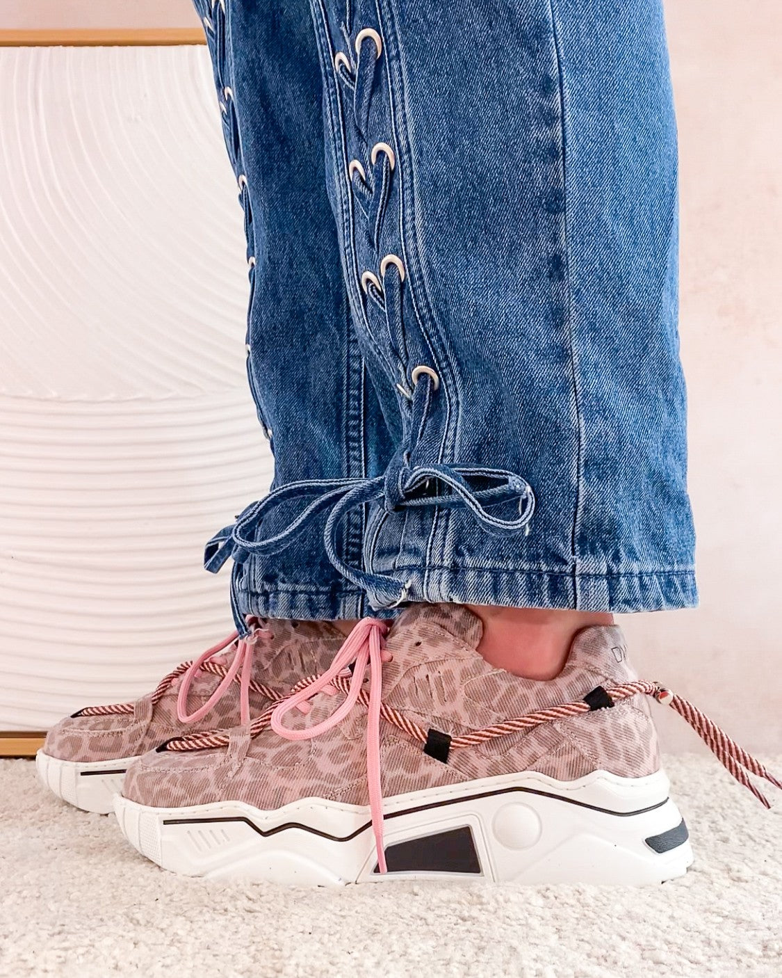 JUPITER denim leopard - Sneakers | Lt.Pink