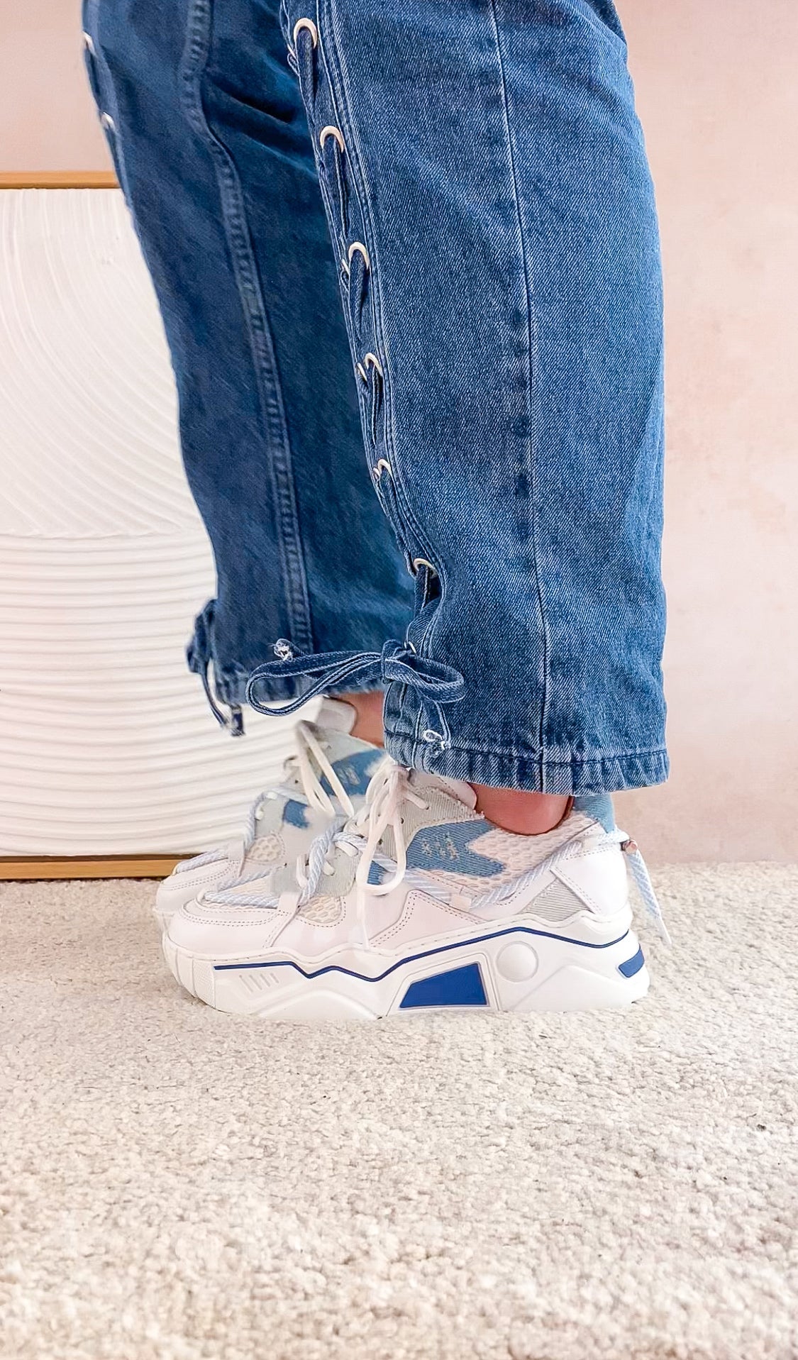 JUPITER denim - Sneakers | Jeans / White