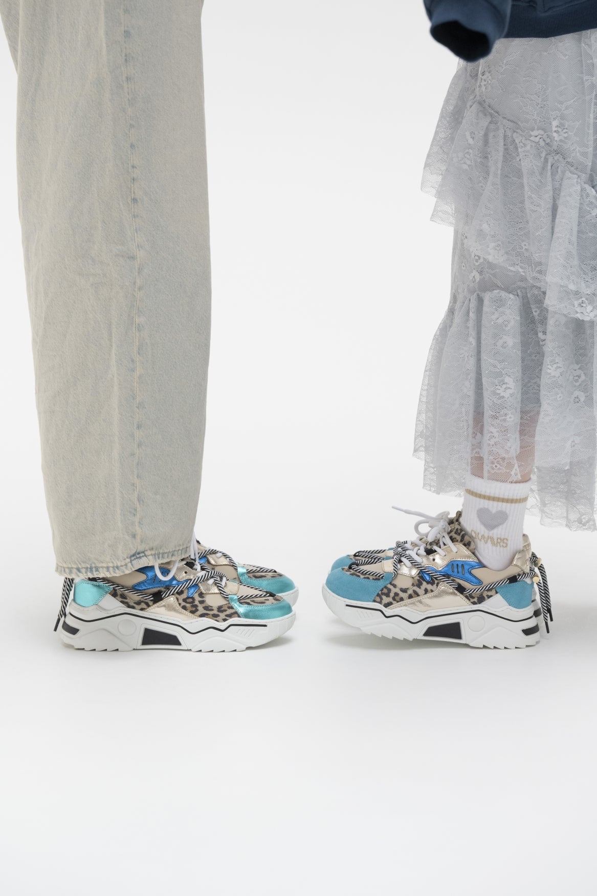 JUPITER KIDS leopard - Sneakers | Sand / Aqua
