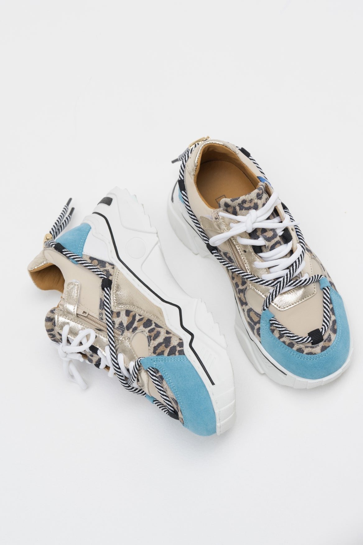 JUPITER KIDS leopard - Sneakers | Sand / Aqua