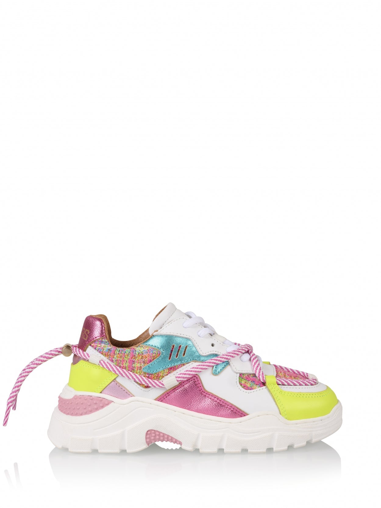 JUPITER KIDS tweed - Sneakers | Pink / Yellow