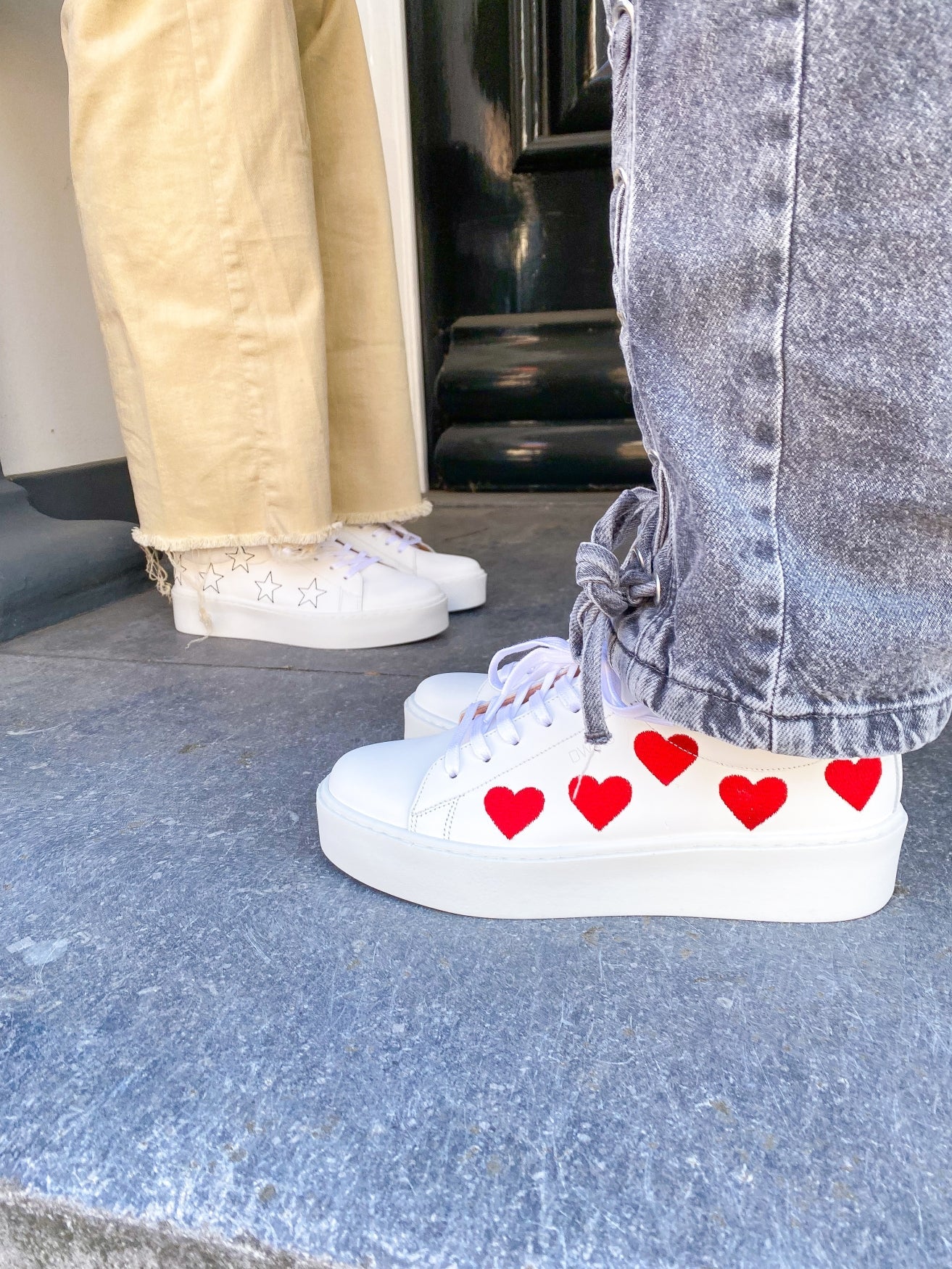 KENIA hearts - Sneakers | White / Red