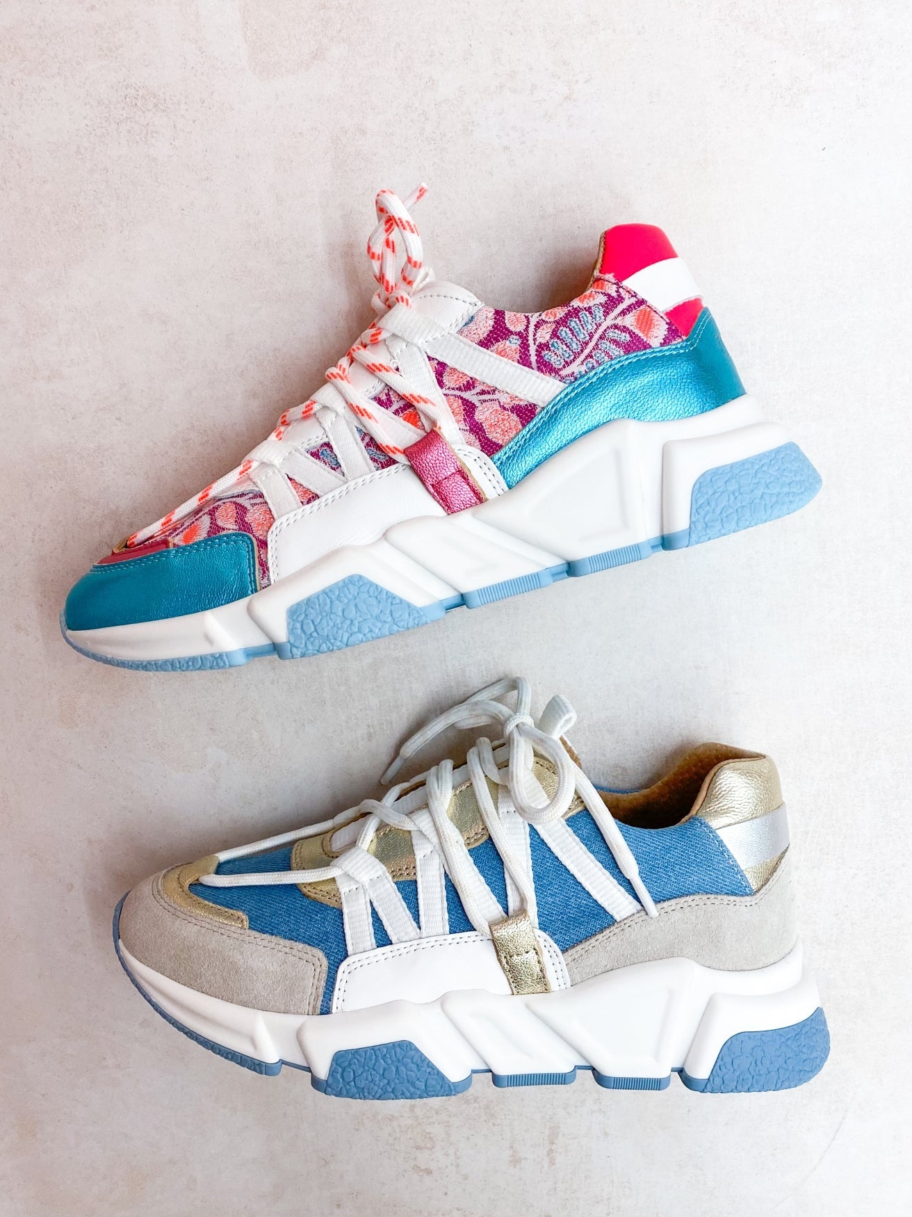 LOS ANGELES metallic - Sneakers | Aqua / Pink