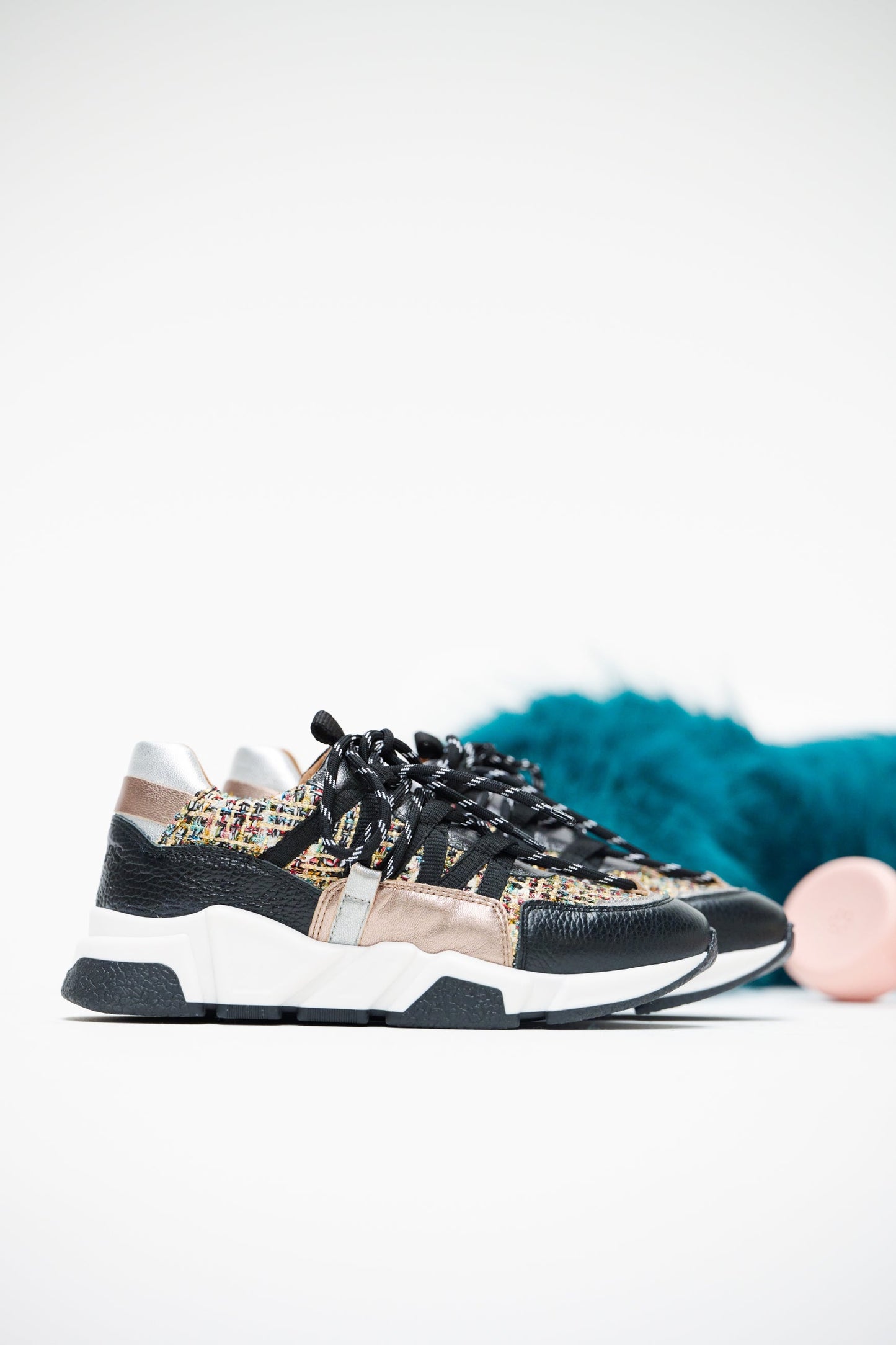 LOS ANGELES tweed - Sneakers | Black / Stone