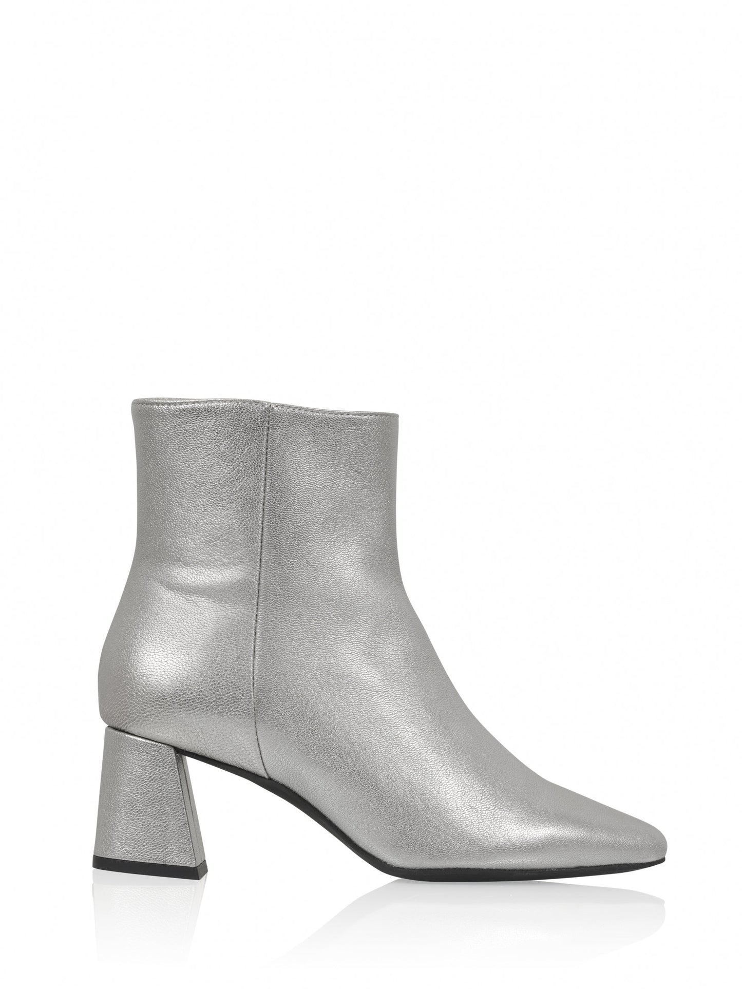 LUGANO Metallic-Ankle-Boots | Stahl