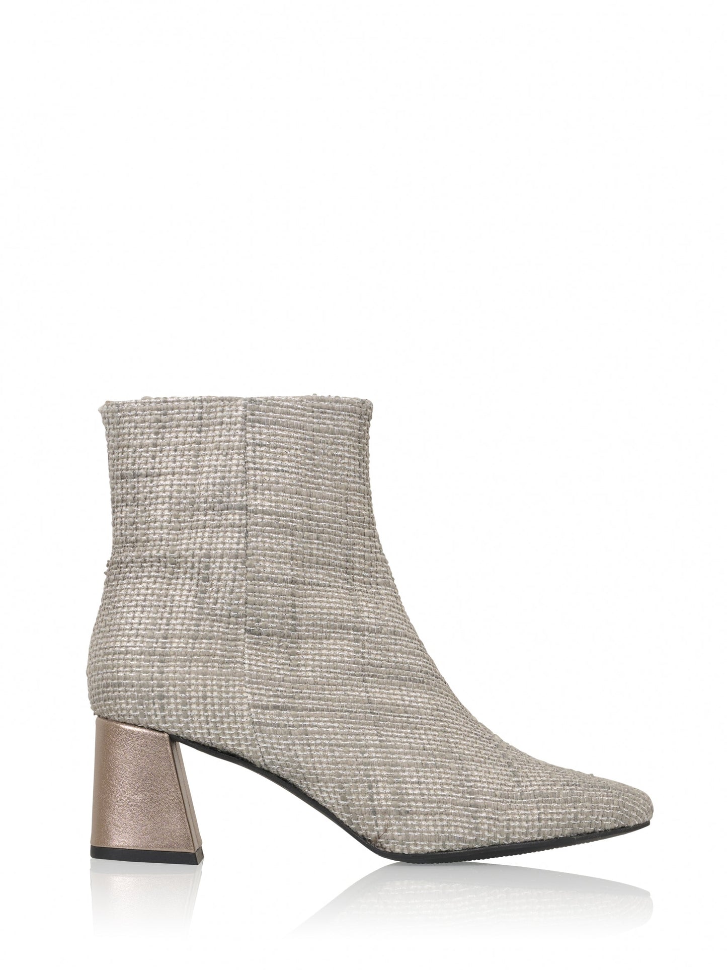 LUGANO tweed - Enkellaarsjes | Grey / Stone