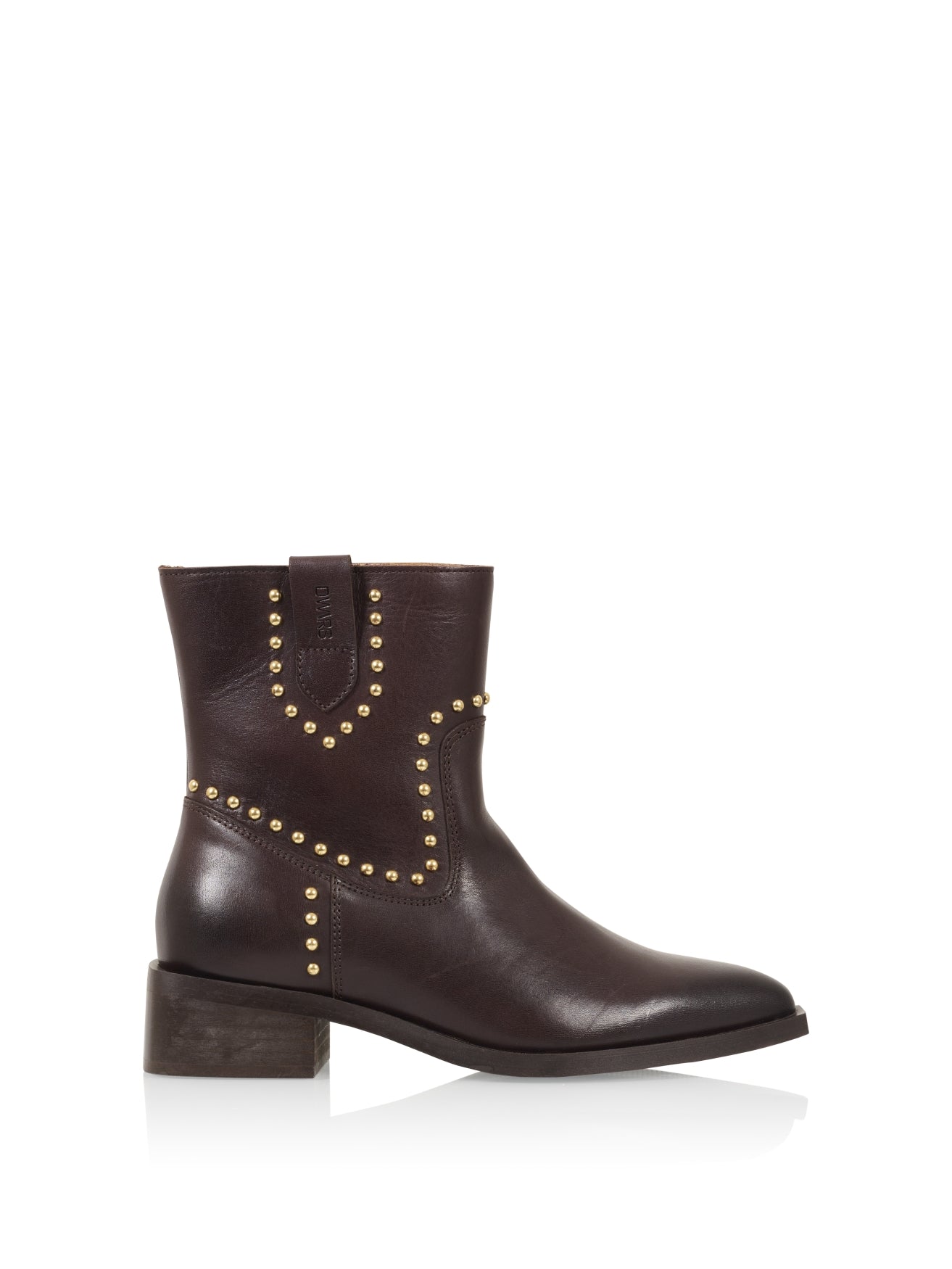 LYNE Leder-Ankle-Boots | Dunkelbraun