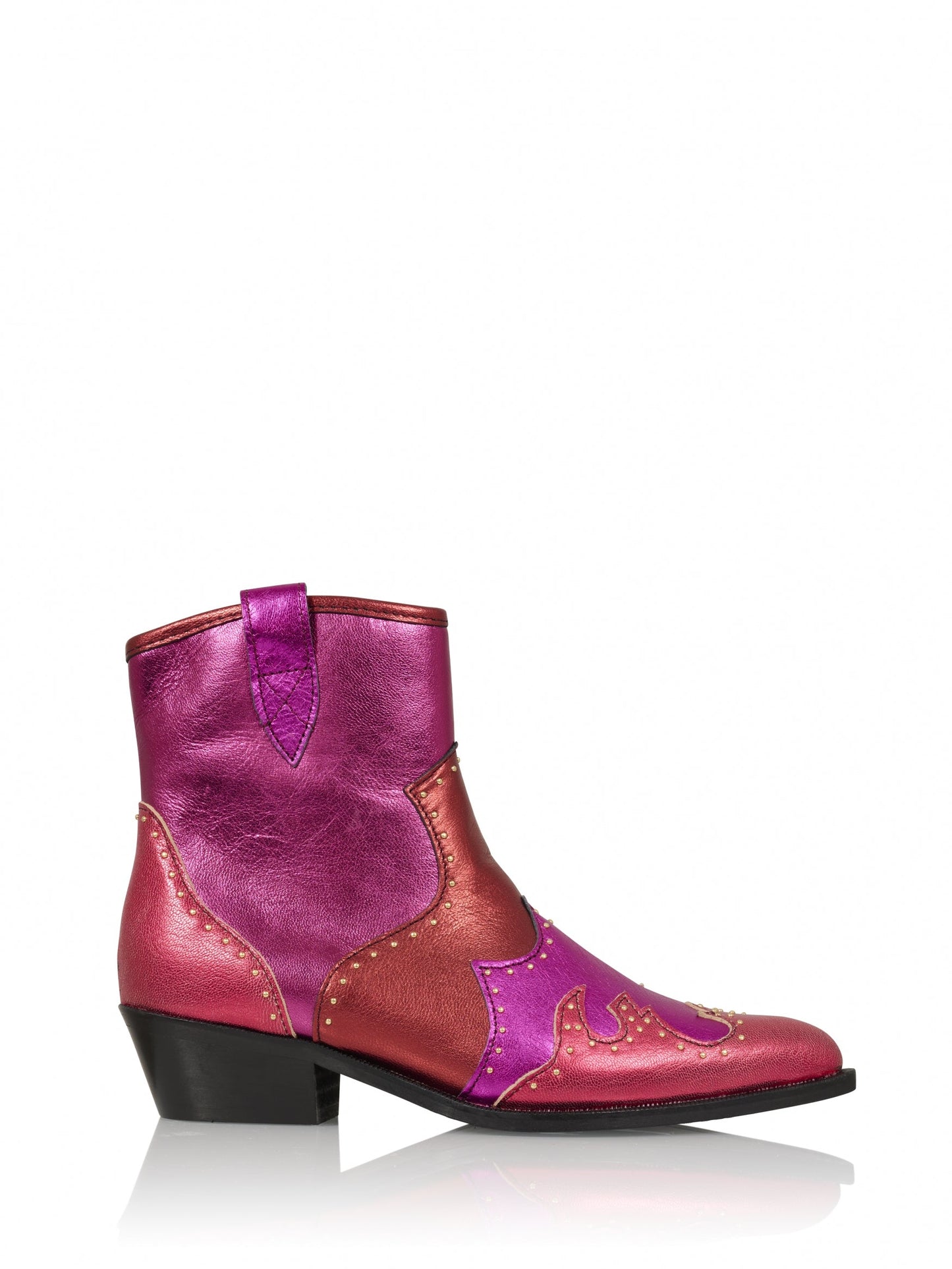 LYON metallic - Westernboots | Fuchsia / Raspberry