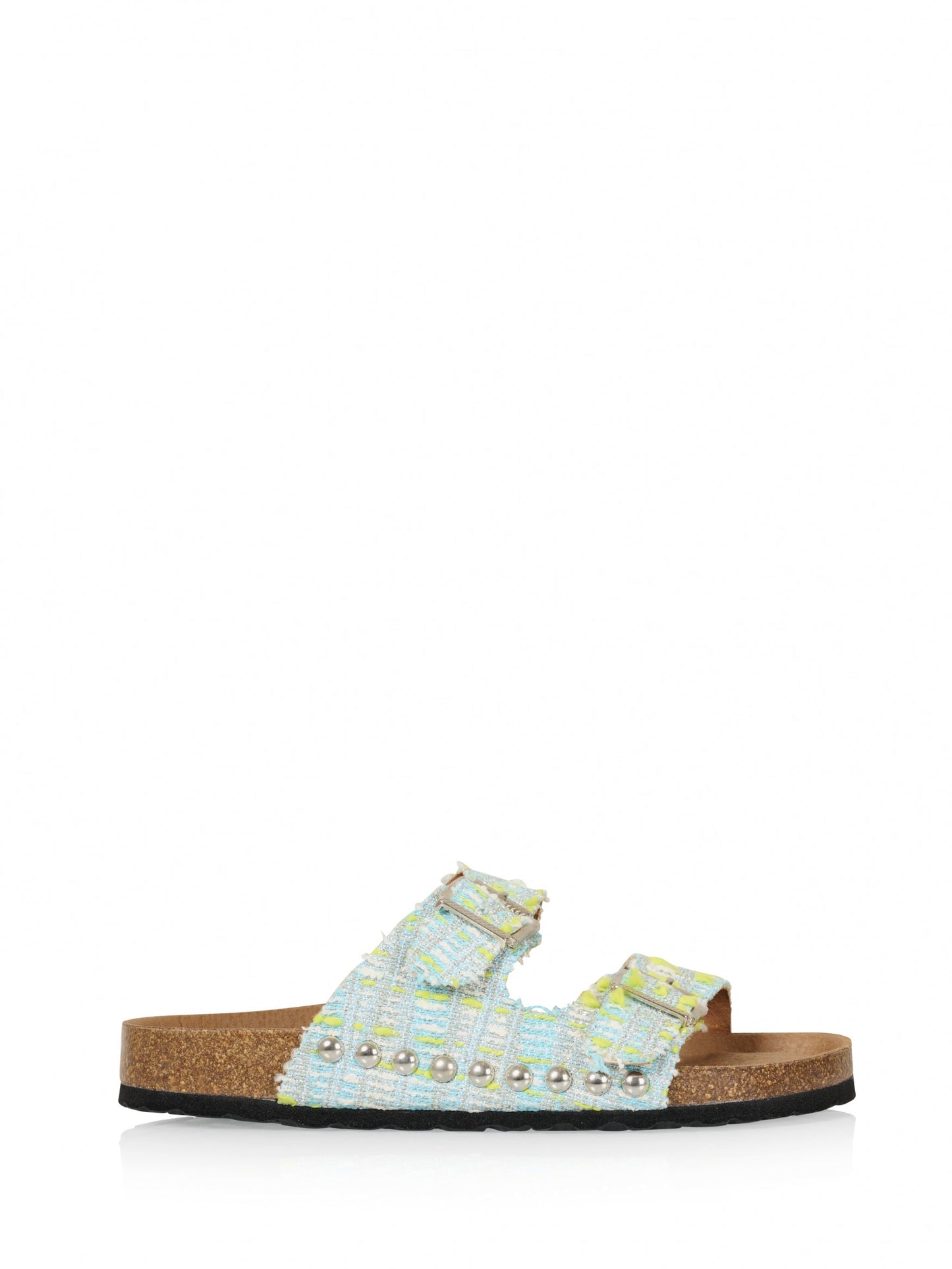 MALIBU tweed - Slippers | Apple / Silver