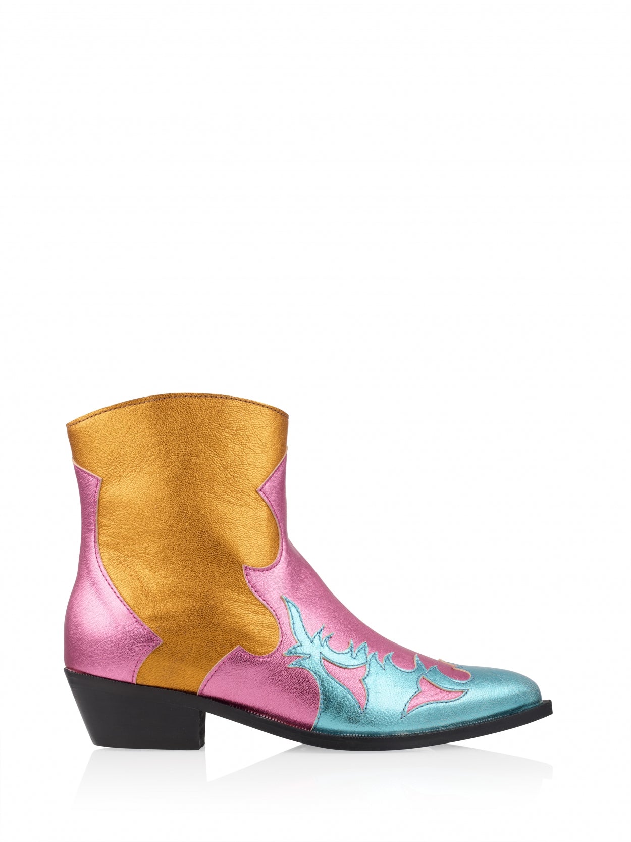 MONKEY metallic - Westernboots | Orange / Pink / Aqua