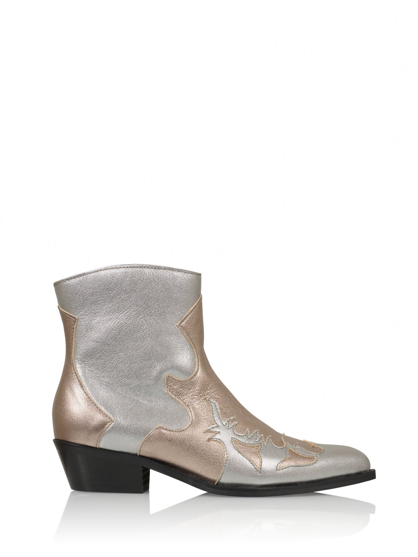 MONKEY metallic - Westernboots | Steel / Stone