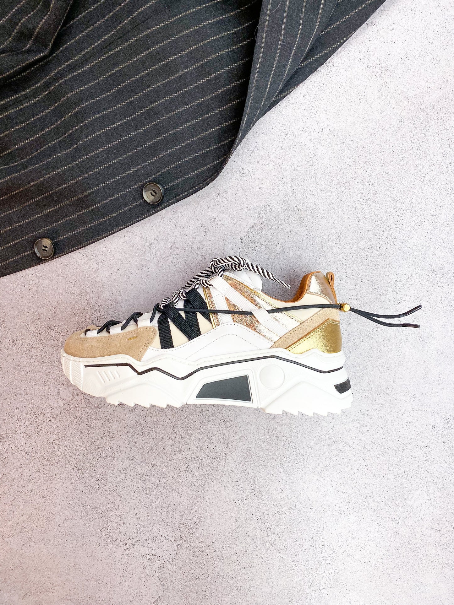 ORION metallic - Sneakers | Sand / Champagne