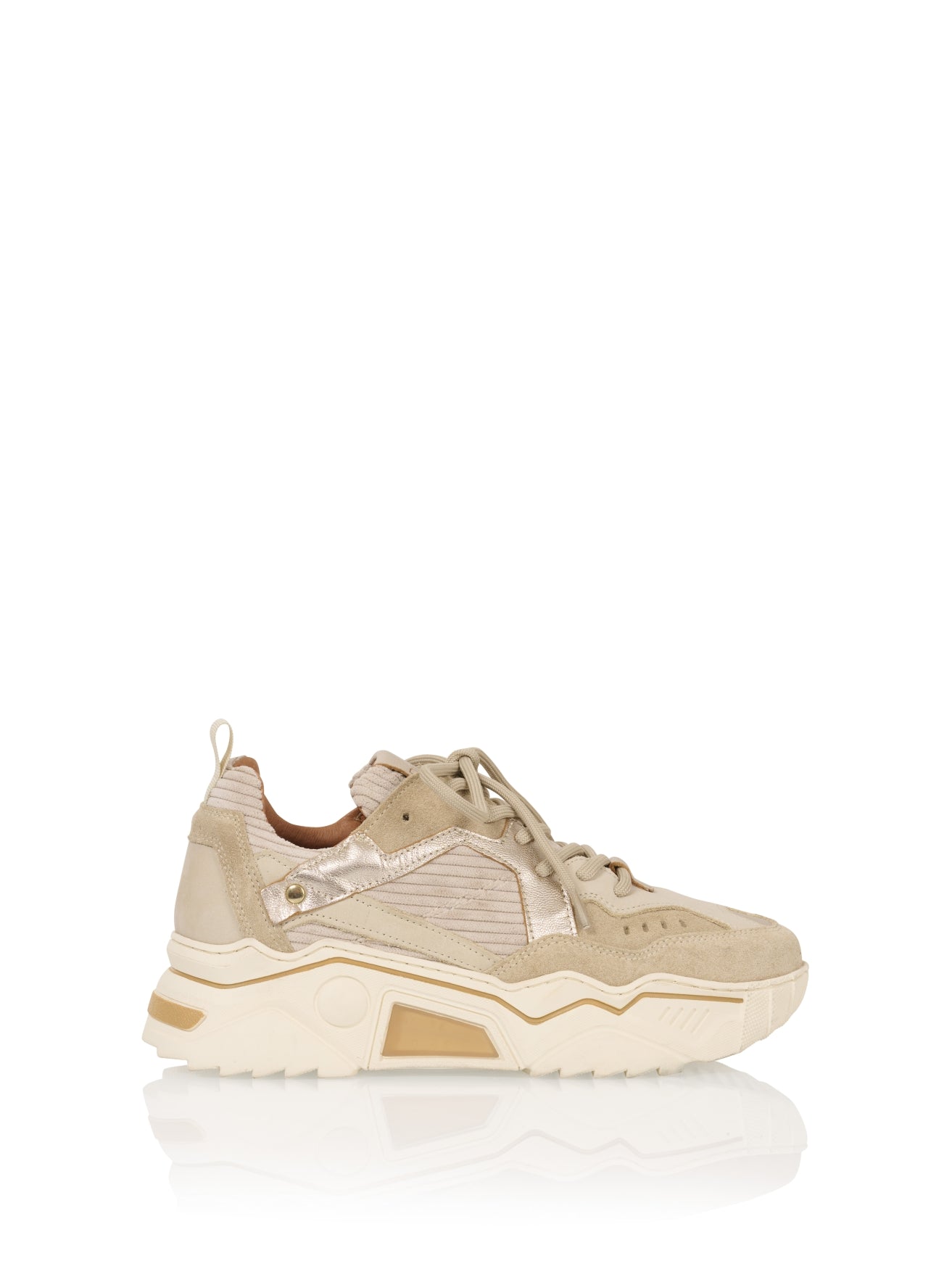 PLUTO Cord-Sneaker | Beige/Stein
