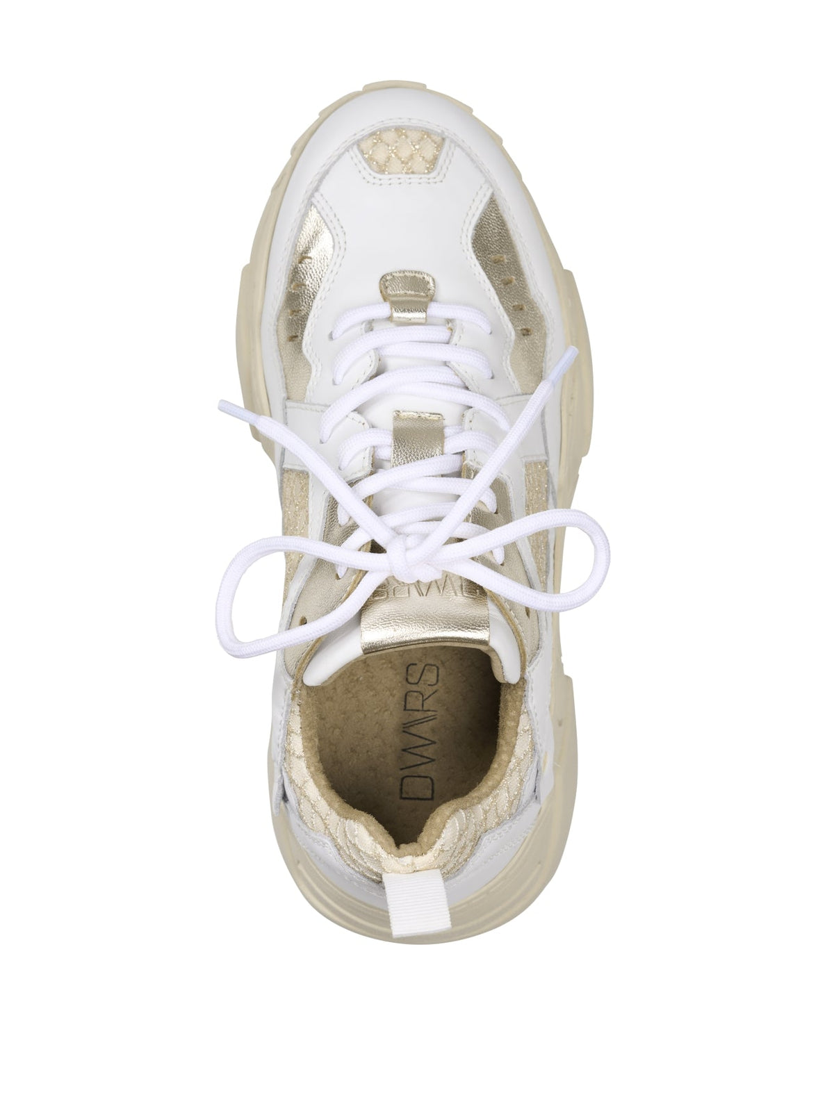 PLUTO mesh - Sneakers | White / Champagne